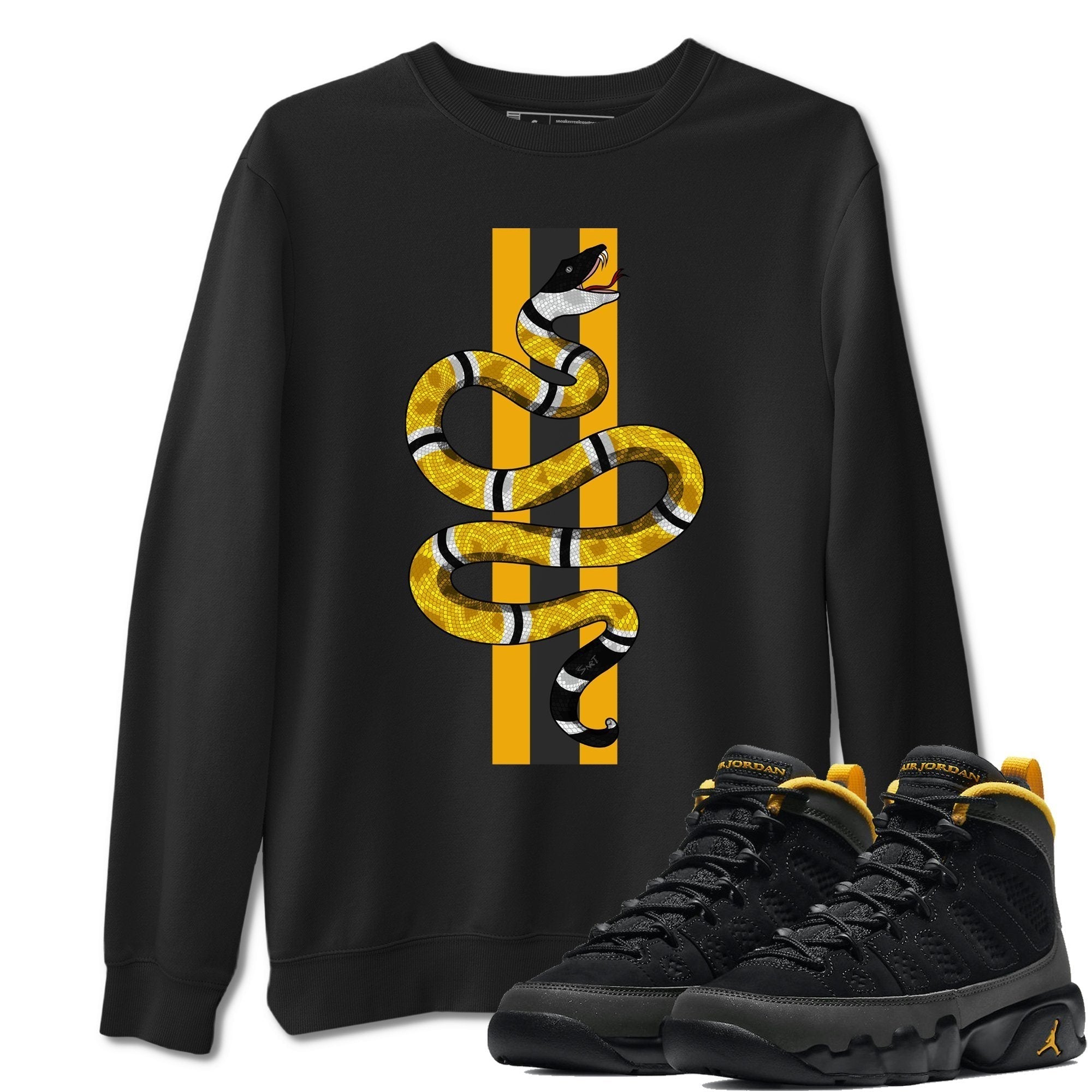 Jordan 9 University Gold Shirt To Match Jordans Snake Sneaker Tees Jordan 9 University Gold Drip Gear Zone Sneaker Matching Clothing Unisex Shirts