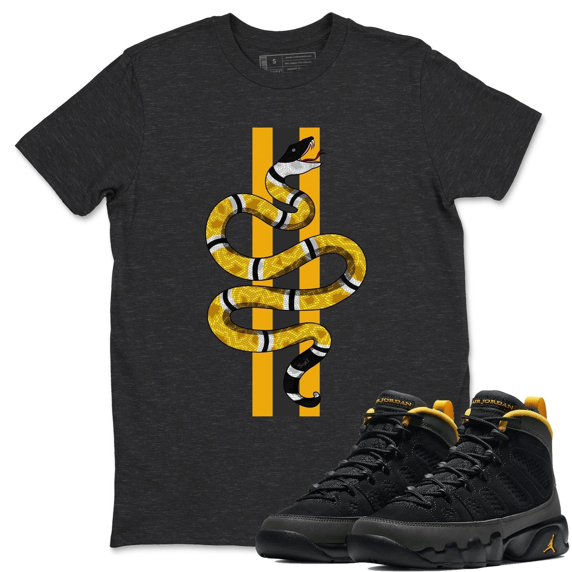 Jordan 9 University Gold Shirt To Match Jordans Snake Sneaker Tees Jordan 9 University Gold Drip Gear Zone Sneaker Matching Clothing Unisex Shirts