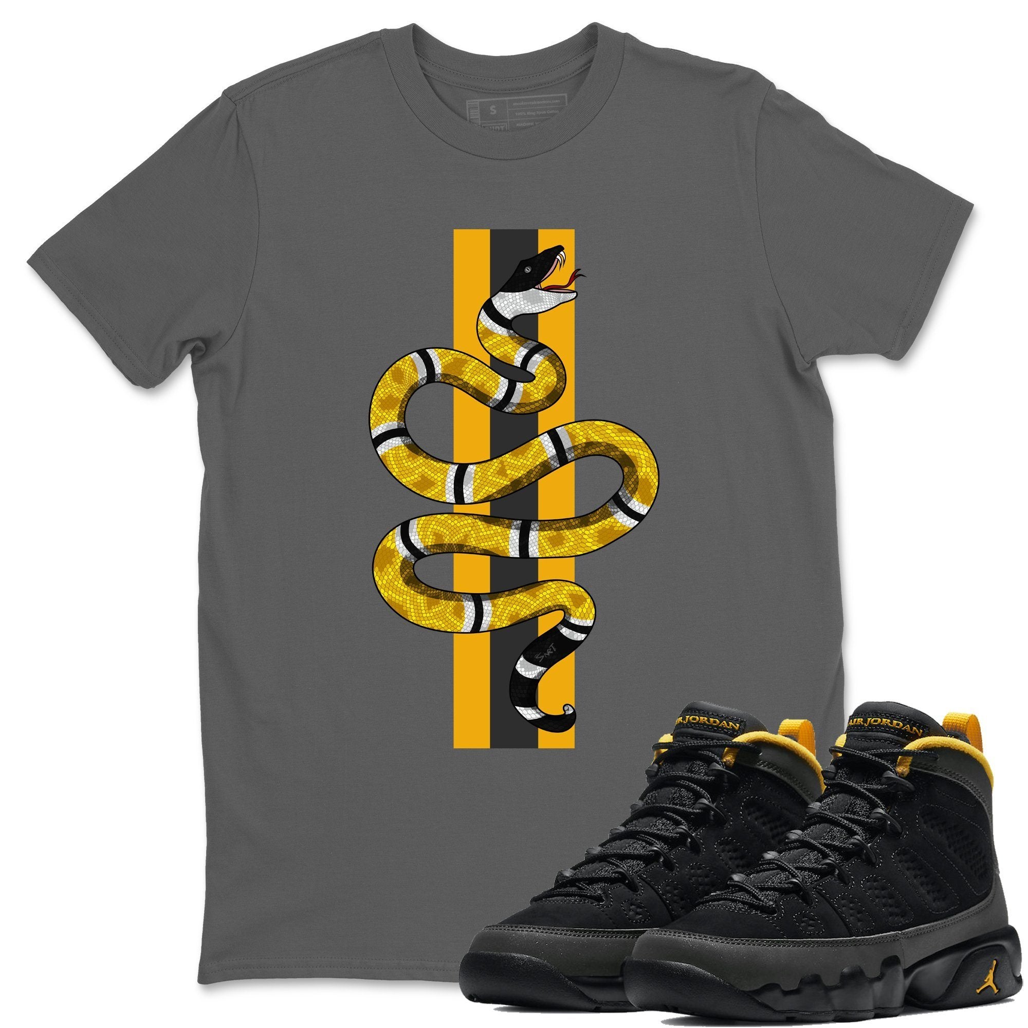 Jordan 9 University Gold Shirt To Match Jordans Snake Sneaker Tees Jordan 9 University Gold Drip Gear Zone Sneaker Matching Clothing Unisex Shirts