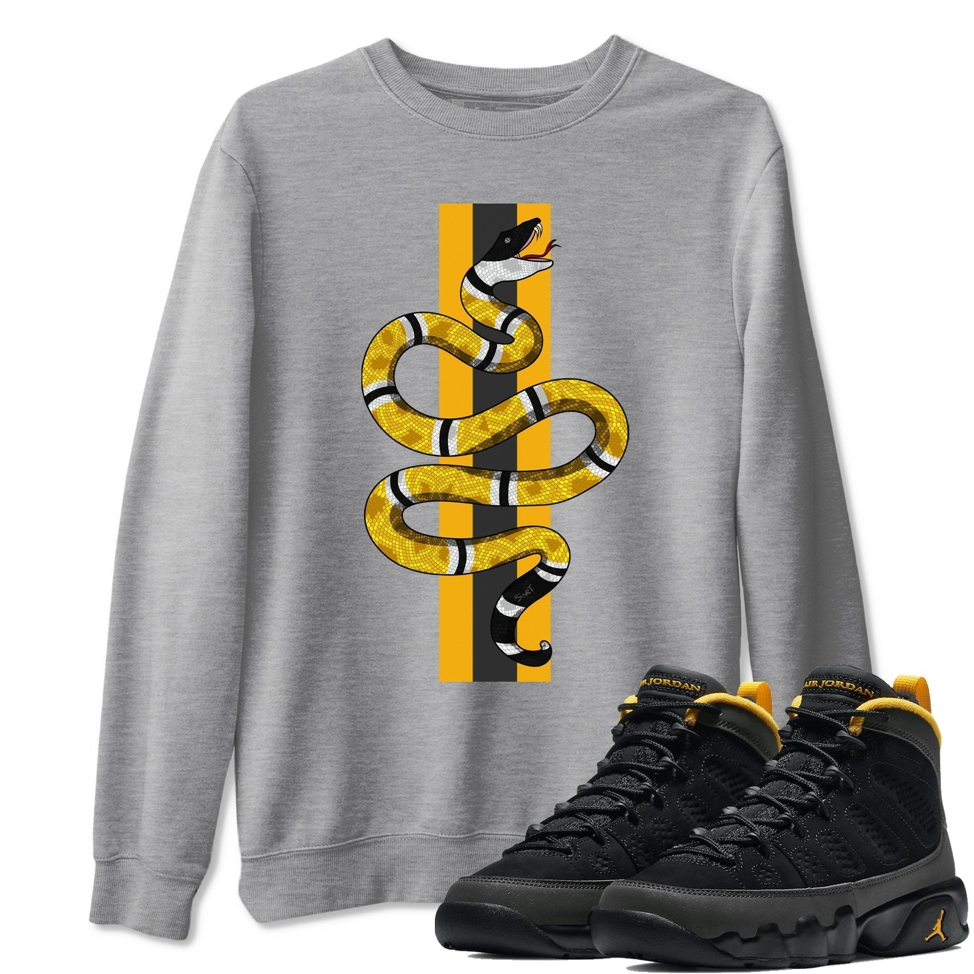Jordan 9 University Gold Shirt To Match Jordans Snake Sneaker Tees Jordan 9 University Gold Drip Gear Zone Sneaker Matching Clothing Unisex Shirts