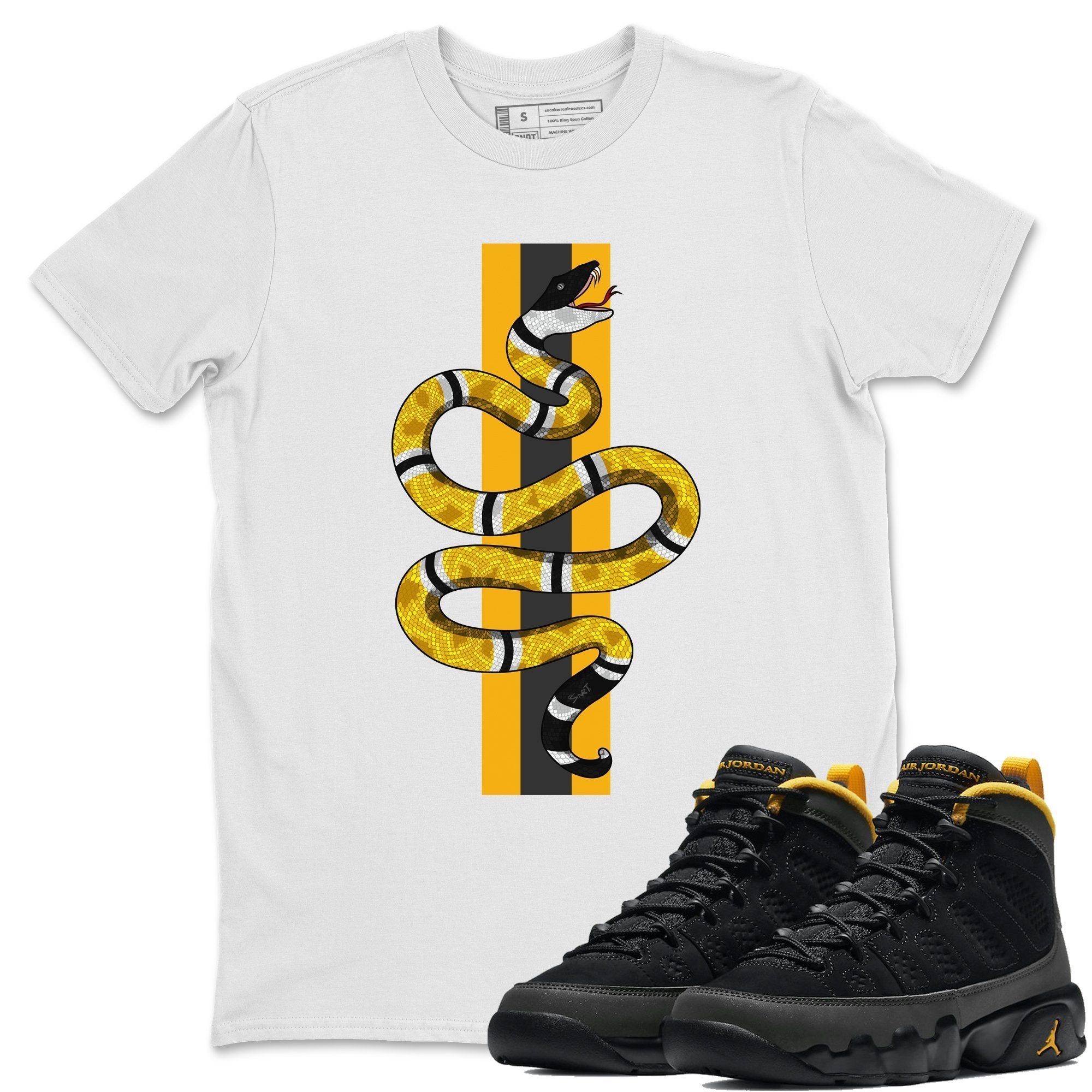 Jordan 9 University Gold Shirt To Match Jordans Snake Sneaker Tees Jordan 9 University Gold Drip Gear Zone Sneaker Matching Clothing Unisex Shirts