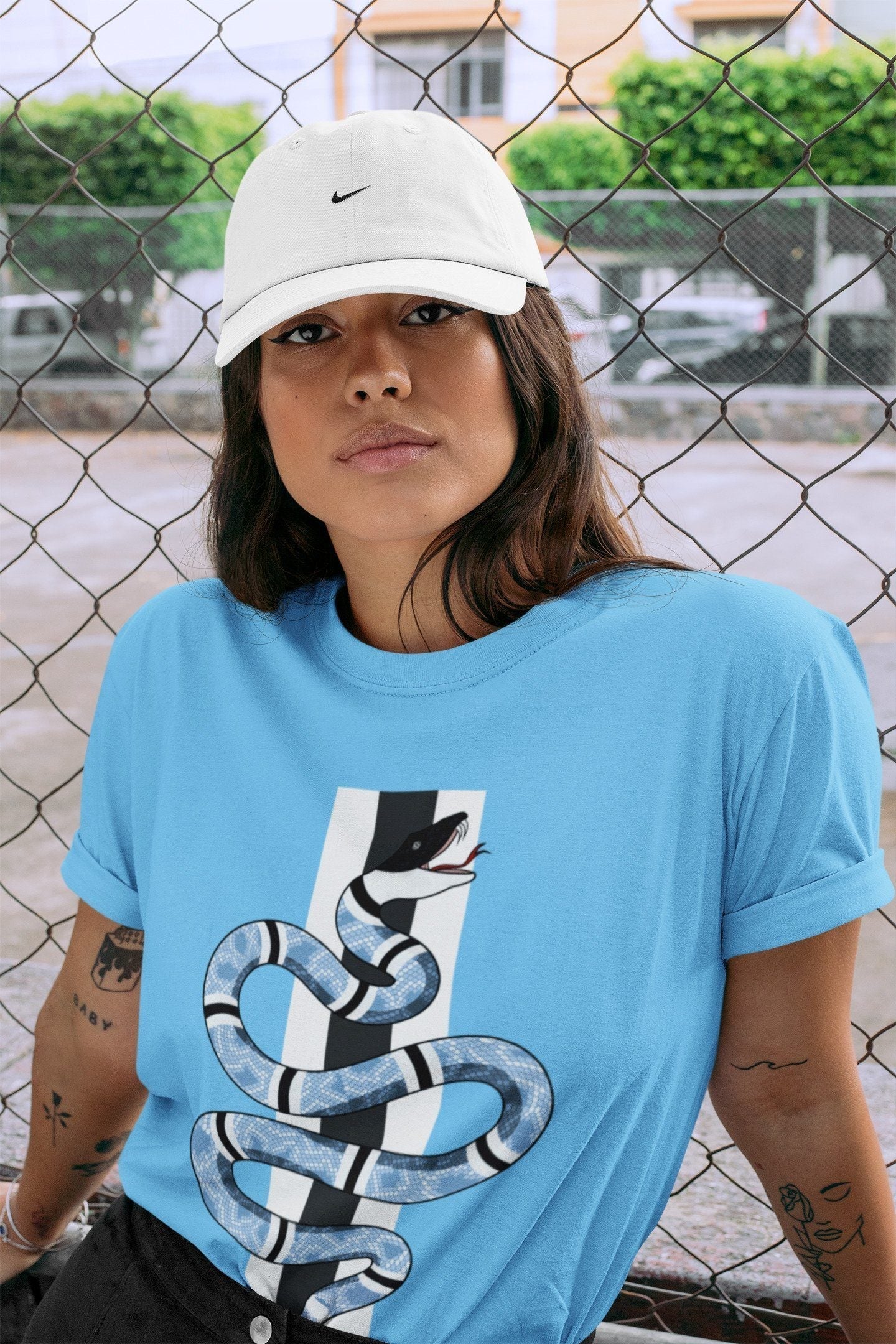 Jordan 1 University Blue Shirt To Match Jordans Snake Sneaker Tees Jordan 1 University Blue Drip Gear Zone Sneaker Matching Clothing Unisex Shirts