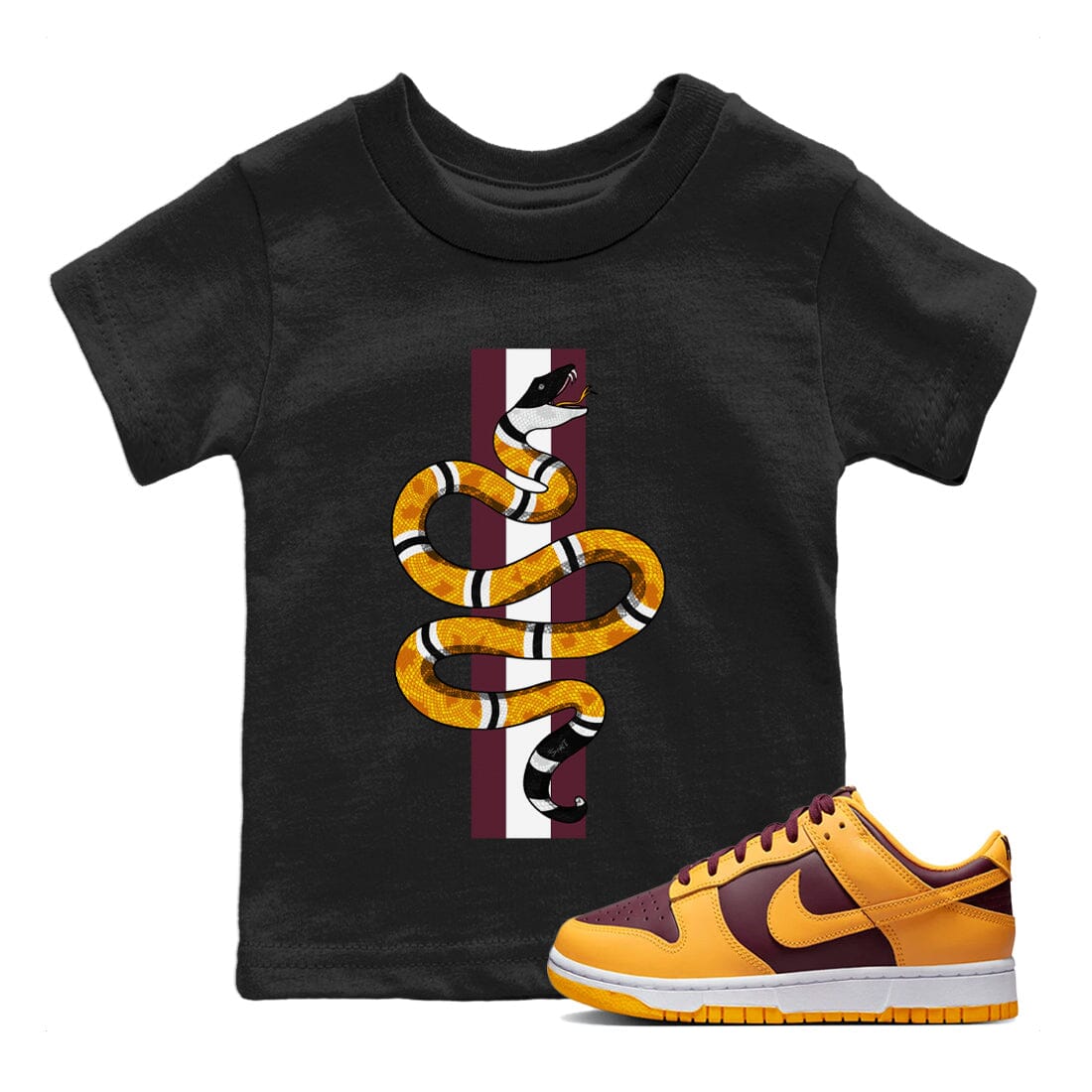 Dunk Arizona State Sneaker Match Tees Snake Sneaker Tees Dunk Arizona State Jordan to match sneaker T-Shirt Kids Shirts