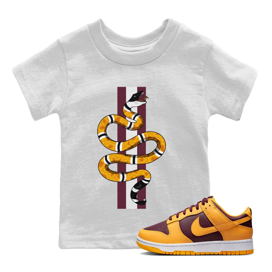Dunk Arizona State Sneaker Match Tees Snake Sneaker Tees Dunk Arizona State Jordan to match sneaker T-Shirt Kids Shirts
