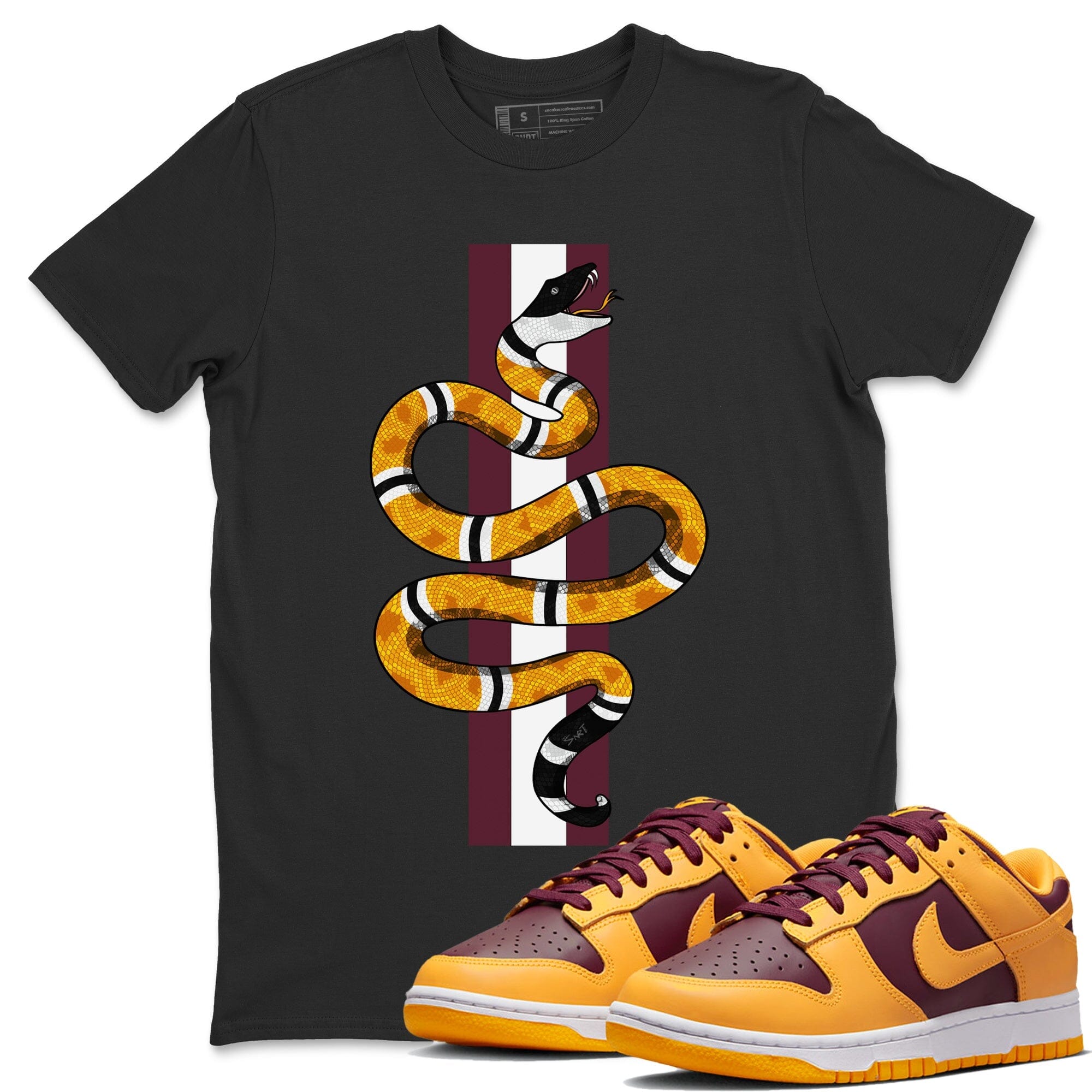 Dunk Arizona State Sneaker Match Tees Snake Sneaker Tees Dunk Arizona State Jordan to match sneaker T-Shirt Crew Neck Shirts