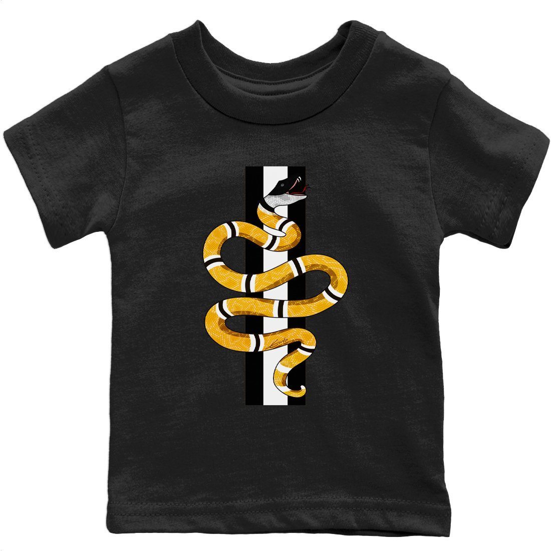 Dunk Championship Goldenrod Sneaker Match Tees Snake Sneaker Tees Dunk Championship Goldenrod Jordan to match sneaker T-Shirt Kids Shirts