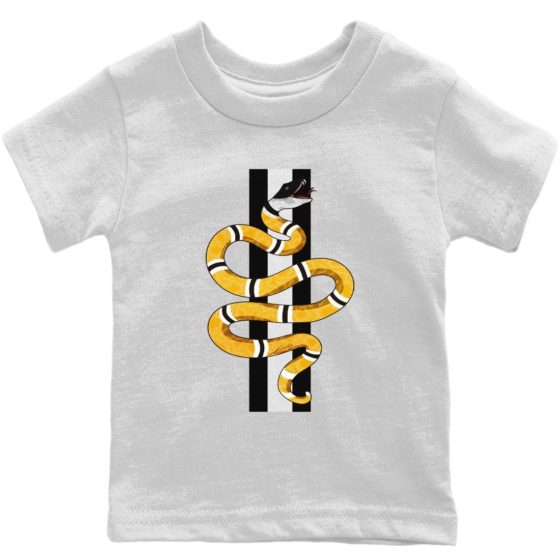 Dunk Championship Goldenrod Sneaker Match Tees Snake Sneaker Tees Dunk Championship Goldenrod Jordan to match sneaker T-Shirt Kids Shirts