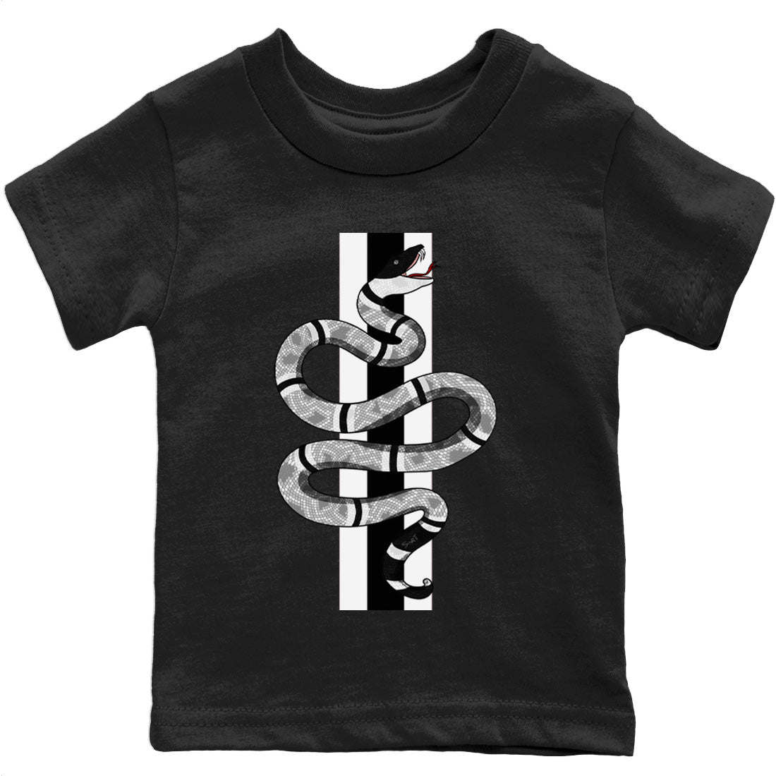 Jordan 1 Light Smoke Grey Sneaker Matching T-Shirt Snake Sneaker Tees Jordan 1 Light Smoke Grey Sneaker Release Tees Kids Shirts