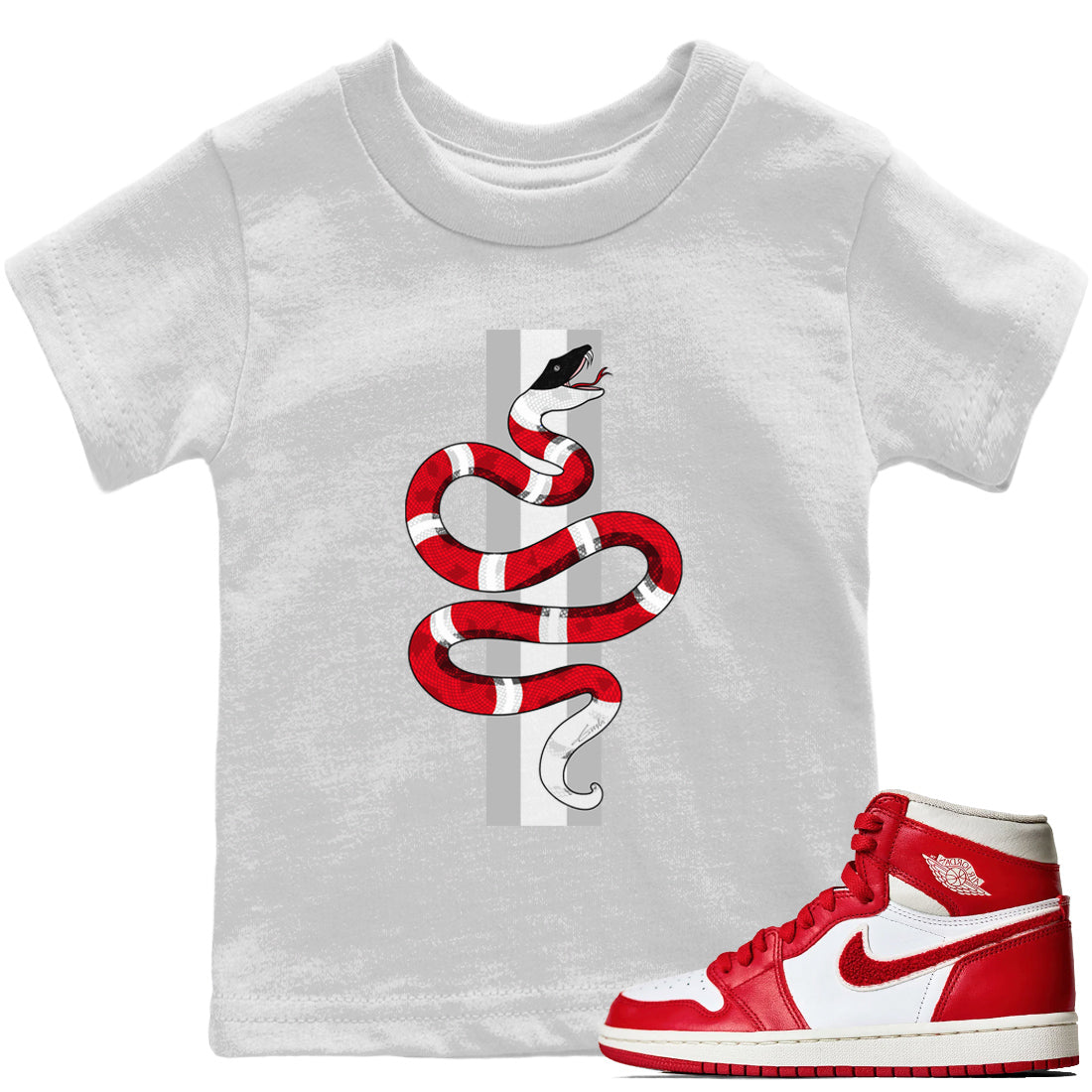 Jordan 1 Newstalgia Sneaker Matching T-Shirt Snake Sneaker Tees Jordan 1 Newstalgia Sneaker Release Tees Kids Shirts