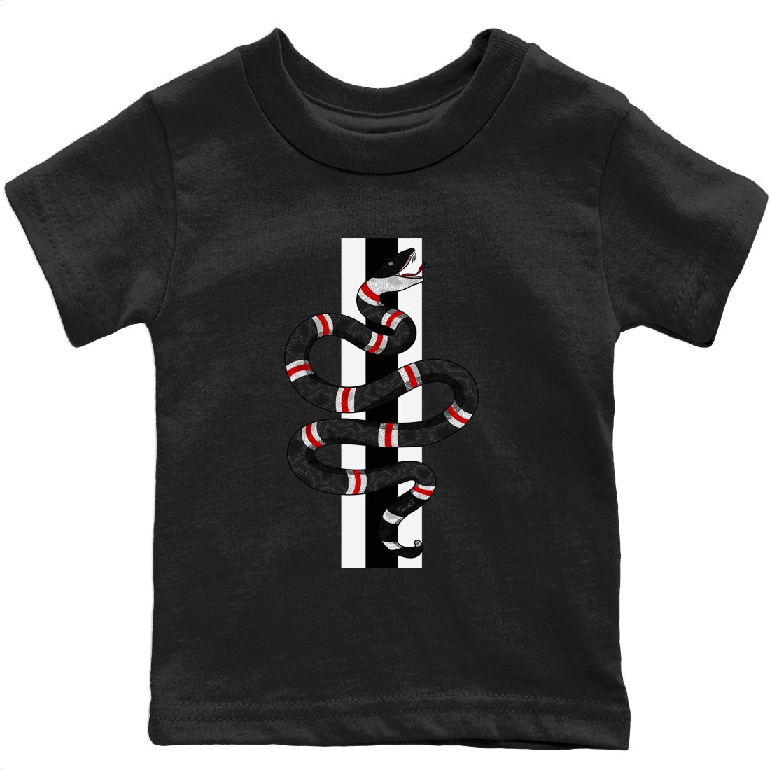 Jordan 12 Playoffs Sneaker Matching T-Shirt Snake Sneaker Tees Jordan 12 Playoffs Sneaker Release Tees Kids Shirts