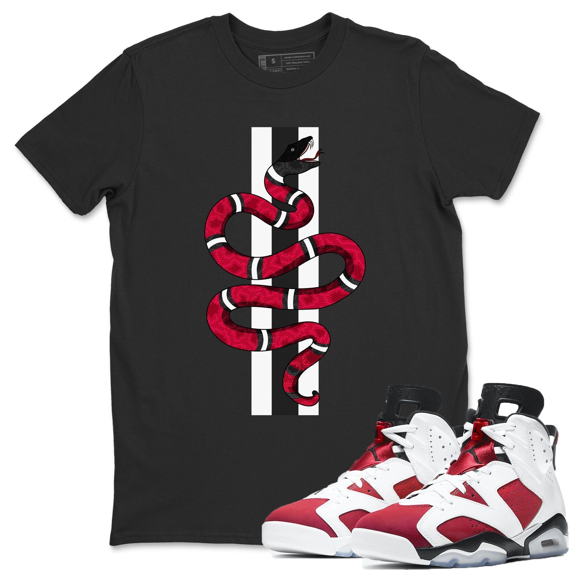 Jordan 6 Carmine Shirt To Match Jordans Snake Sneaker Tees Jordan 6 Carmine Drip Gear Zone Sneaker Matching Clothing Unisex Shirts