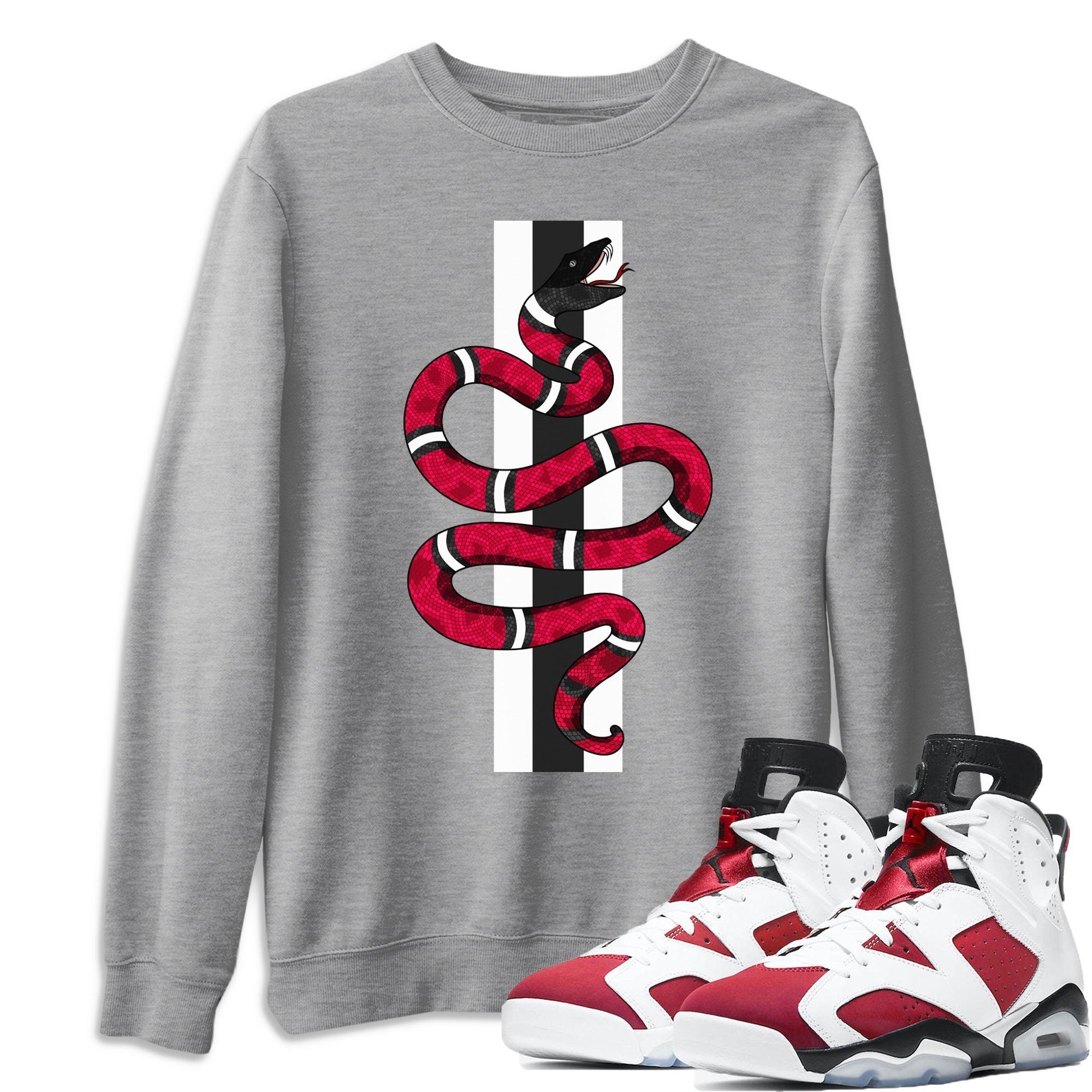 Jordan 6 Carmine Shirt To Match Jordans Snake Sneaker Tees Jordan 6 Carmine Drip Gear Zone Sneaker Matching Clothing Unisex Shirts