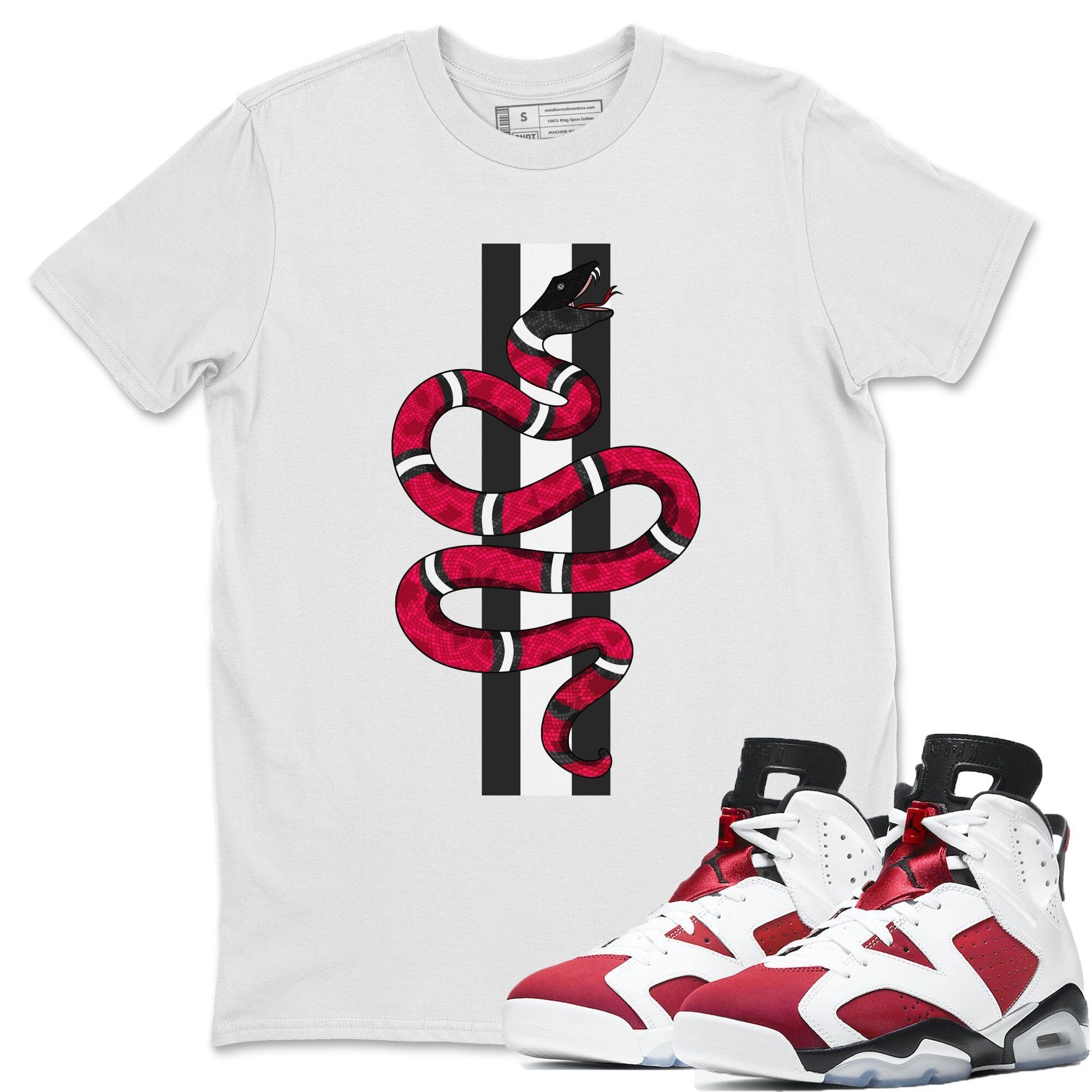 Jordan 6 Carmine Shirt To Match Jordans Snake Sneaker Tees Jordan 6 Carmine Drip Gear Zone Sneaker Matching Clothing Unisex Shirts