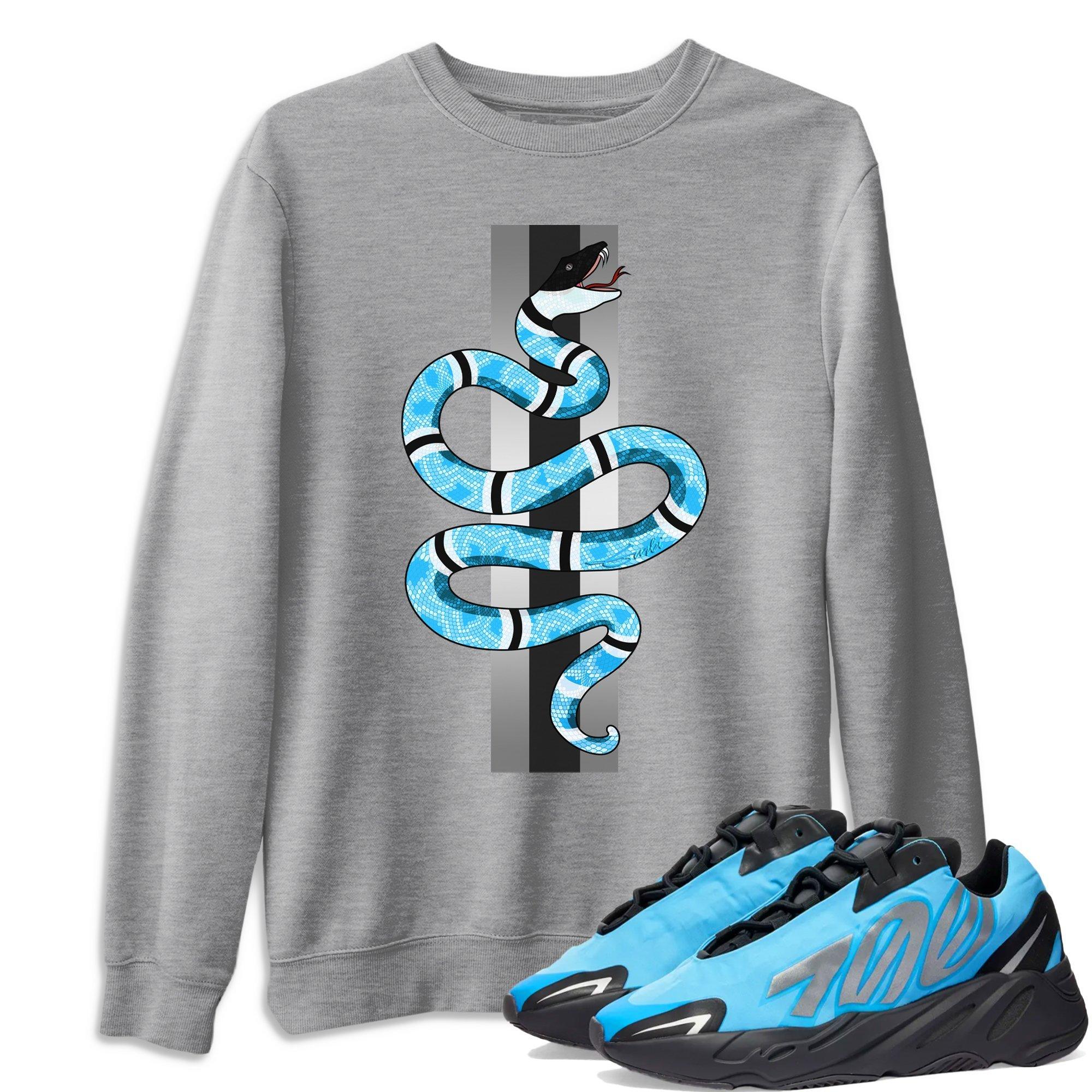 Yeezy 700 Bright Cyan Shirt To Match Jordans Snake Sneaker Tees Yeezy 700 Bright Cyan Drip Gear Zone Sneaker Matching Clothing Unisex Shirts