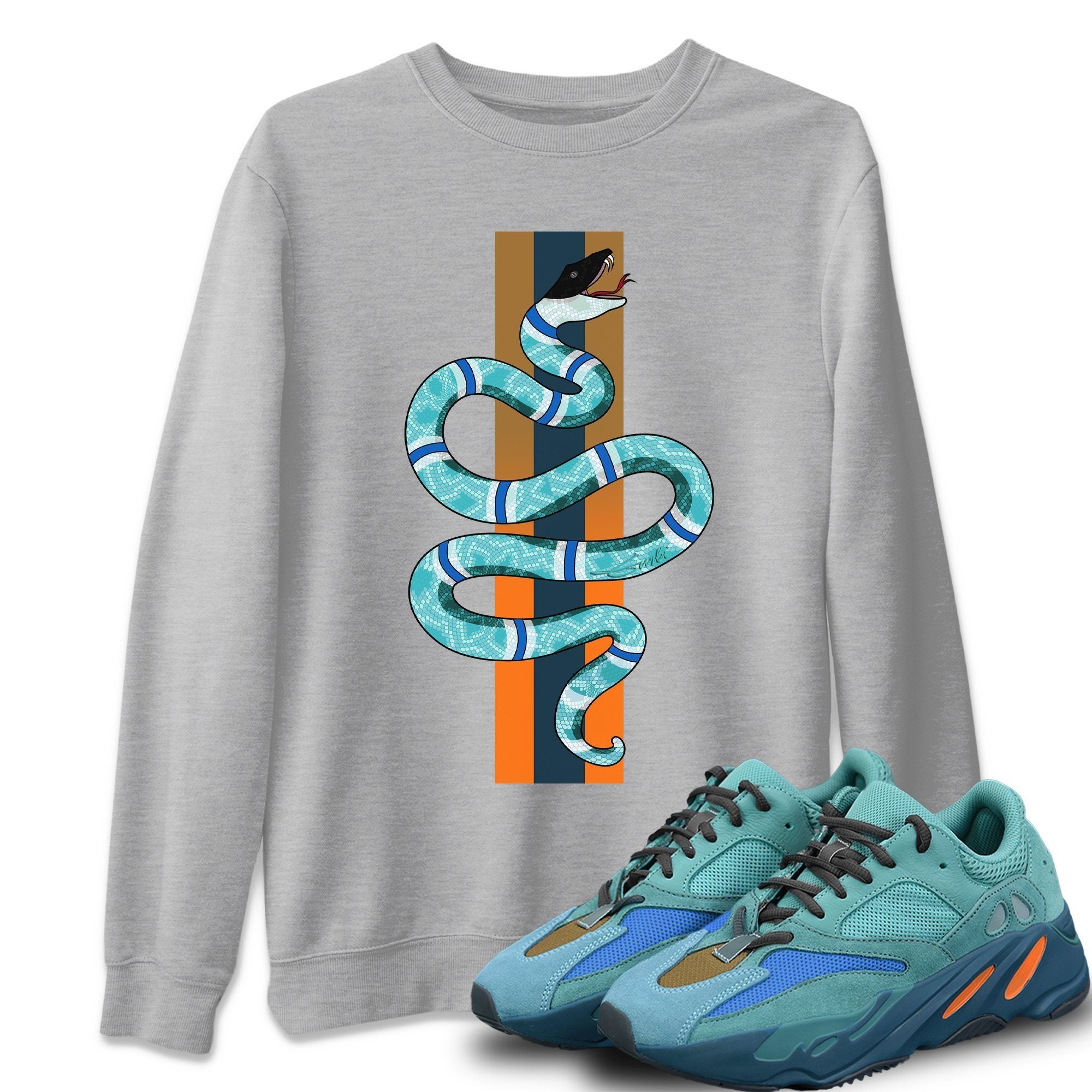 Yeezy 700 Faded Azure Shirt To Match Jordans Snake Sneaker Tees Yeezy 700 Faded Azure Drip Gear Zone Sneaker Matching Clothing Unisex Shirts