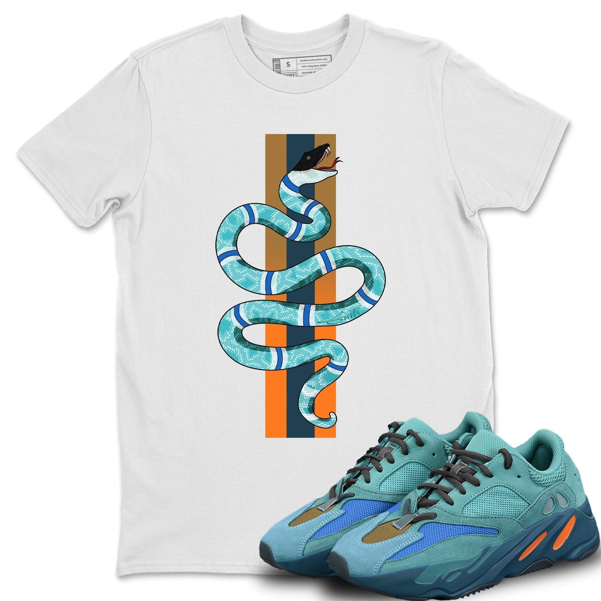 Yeezy 700 Faded Azure Shirt To Match Jordans Snake Sneaker Tees Yeezy 700 Faded Azure Drip Gear Zone Sneaker Matching Clothing Unisex Shirts