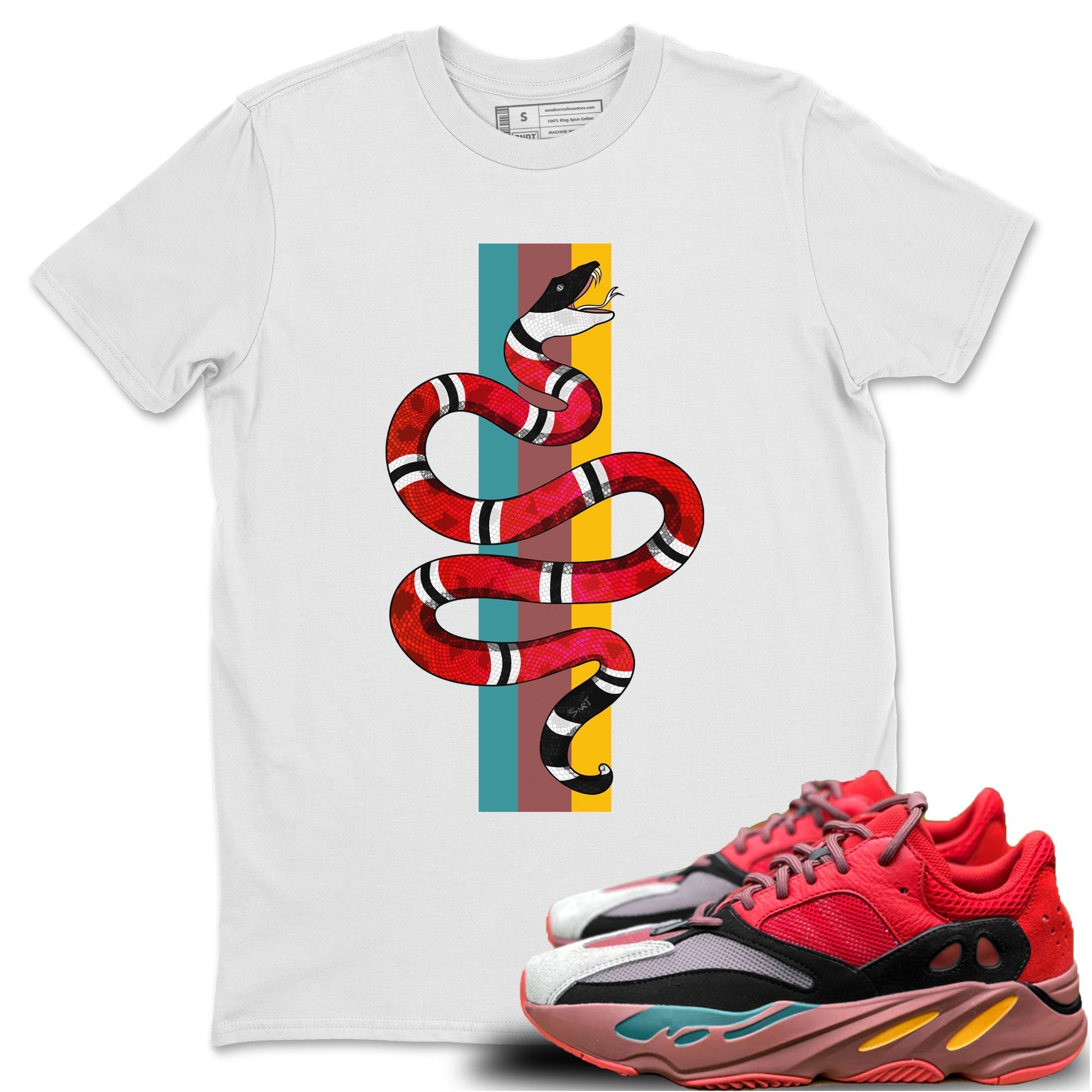 Yeezy 700 Hi-Res Red Shirt To Match Jordans Snake Sneaker Tees Yeezy 700 Hi-Res Red Drip Gear Zone Sneaker Matching Clothing Unisex Shirts