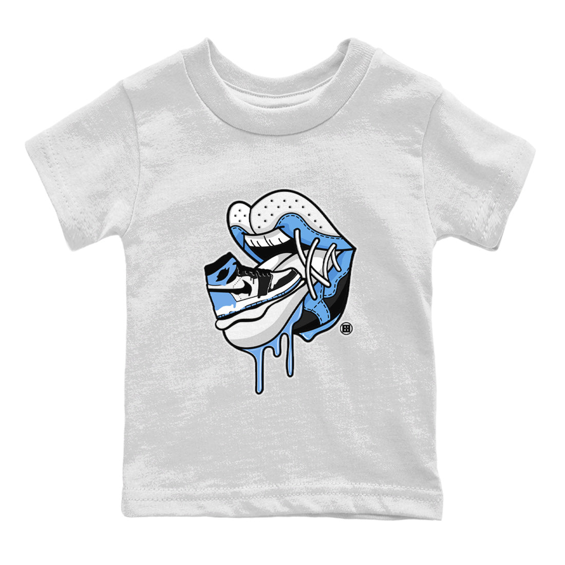 Air Jordan 1 Retro High OG UNC Toe Shirt to match Jordans Sneaker Addiction 2 Streetwear Sneaker Shirt Air Jordan 1 High OG UNC Toe Tees Kids and Baby Tees White 2