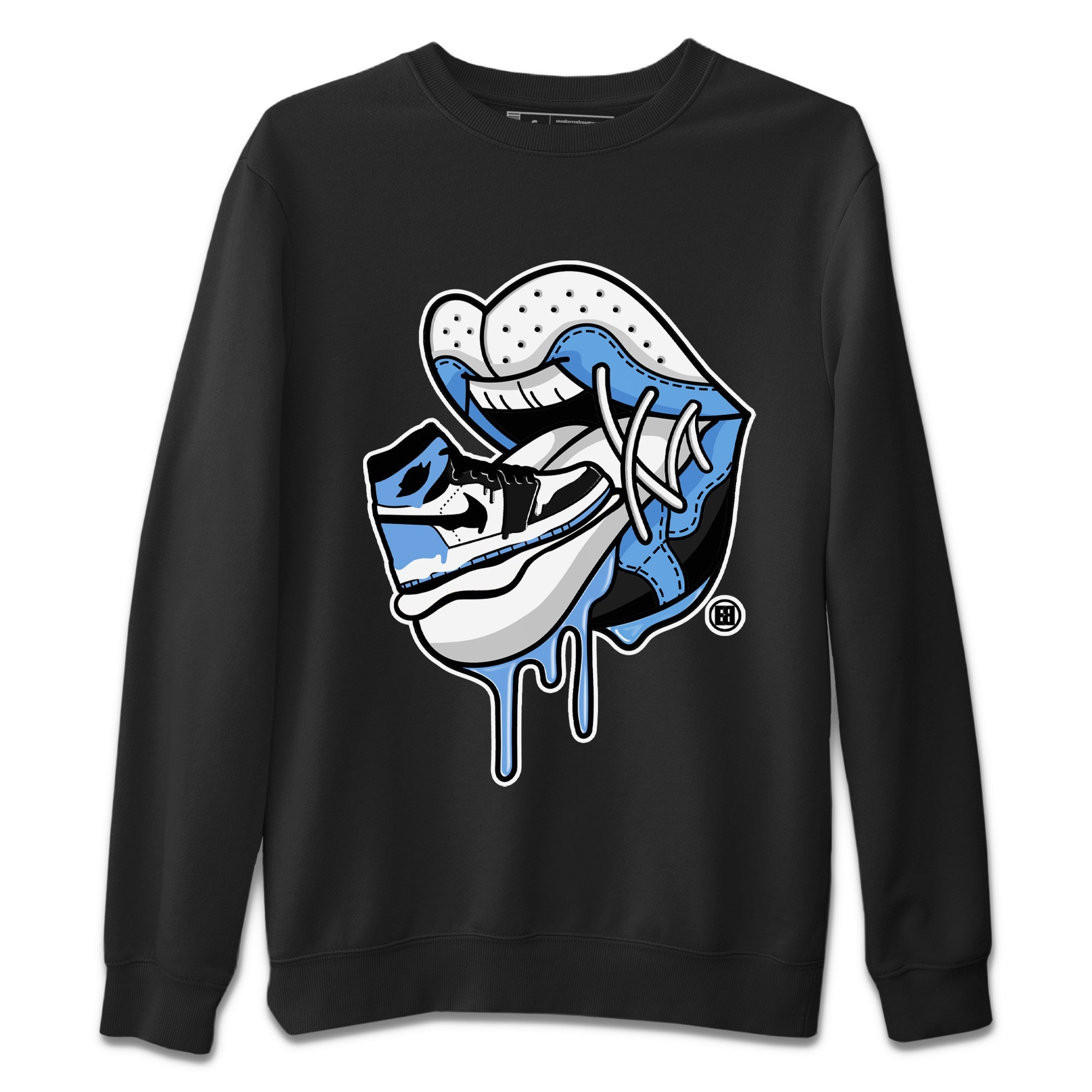 Air Jordan 1 Retro High OG UNC Toe Shirt to match Jordans Sneaker Addiction 2 Streetwear Sneaker Shirt Air Jordan 1 High OG UNC Toe Tees Crew Neck T-Shirts Black 2