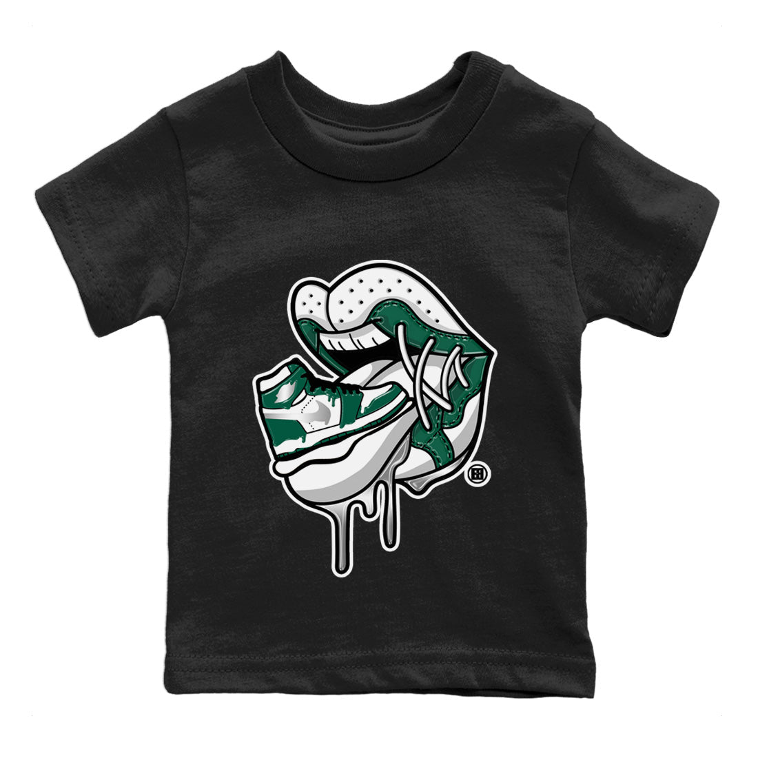 Jordan 1 Gorge Green Sneaker Matching T-Shirt Sneaker Addiction 2 Sneaker Tees Jordan 1 Gorge Green Sneaker Release Tees Kids Shirts