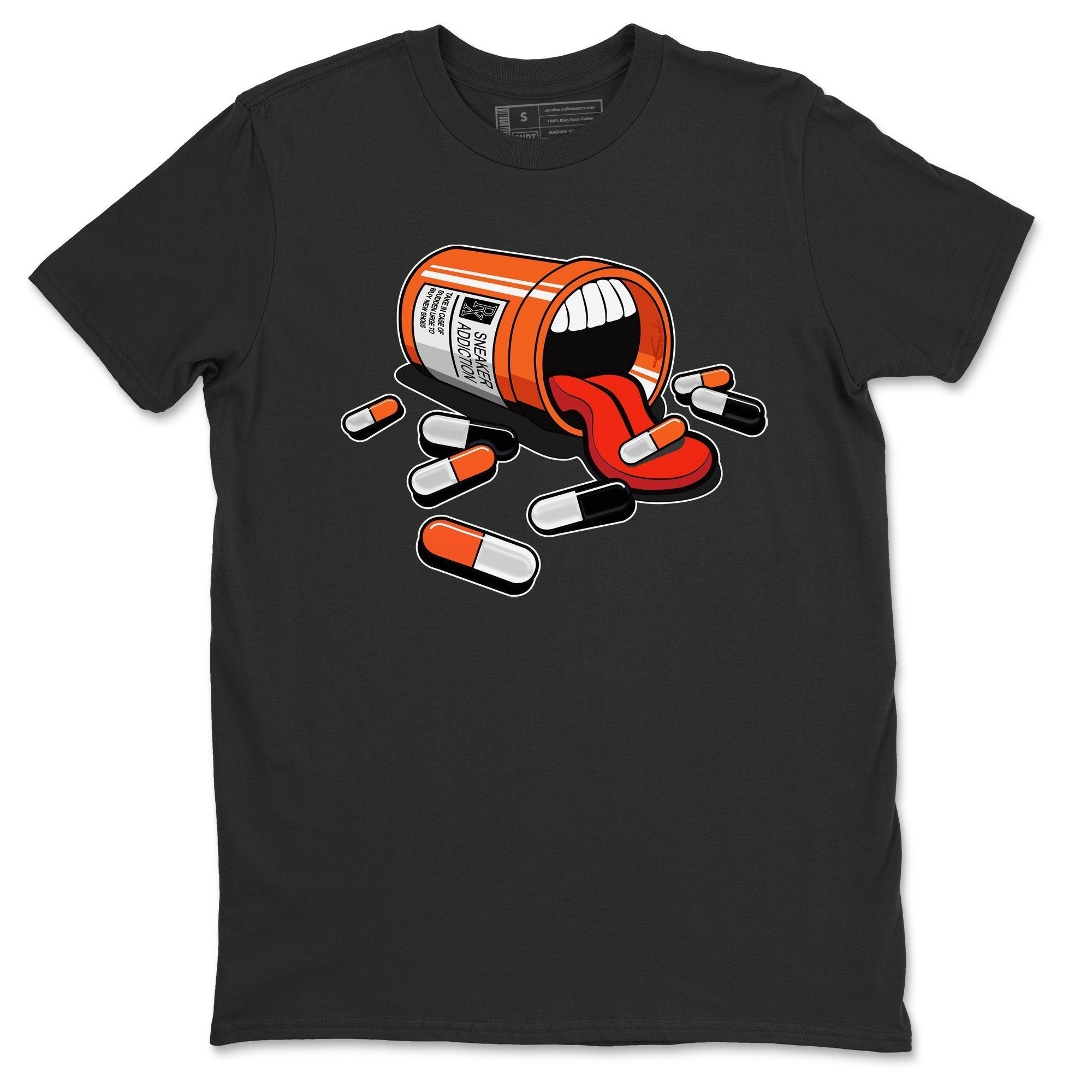 Jordan 1 Electro Orange Sneaker Matching T-Shirt Sneaker Addiction Sneaker Tees Jordan 1 Electro Orange Sneaker Release Tees Crew Neck Tees