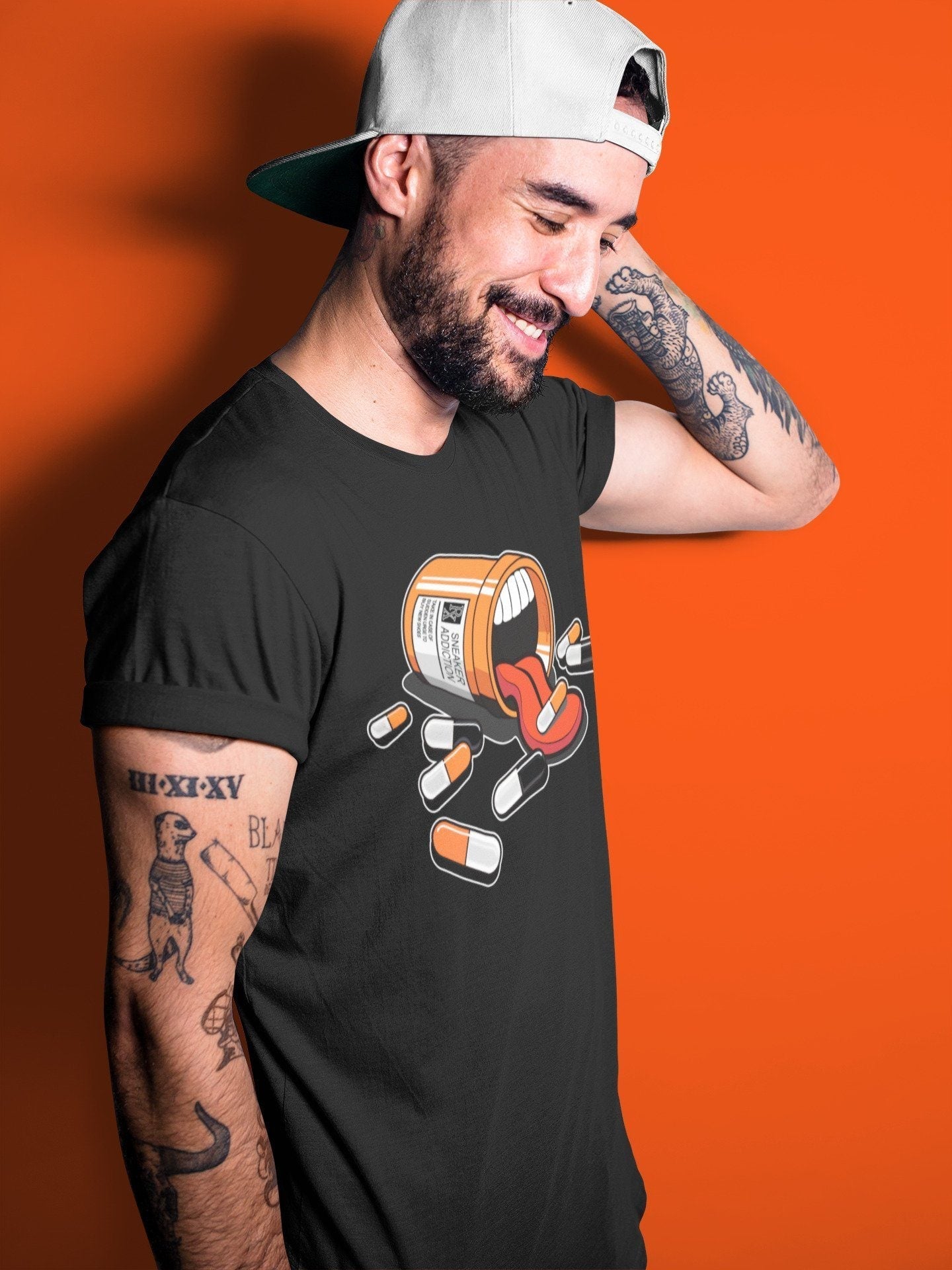 Jordan 1 Electro Orange Sneaker Matching T-Shirt Sneaker Addiction Sneaker Tees Jordan 1 Electro Orange Sneaker Release Tees Crew Neck Tees