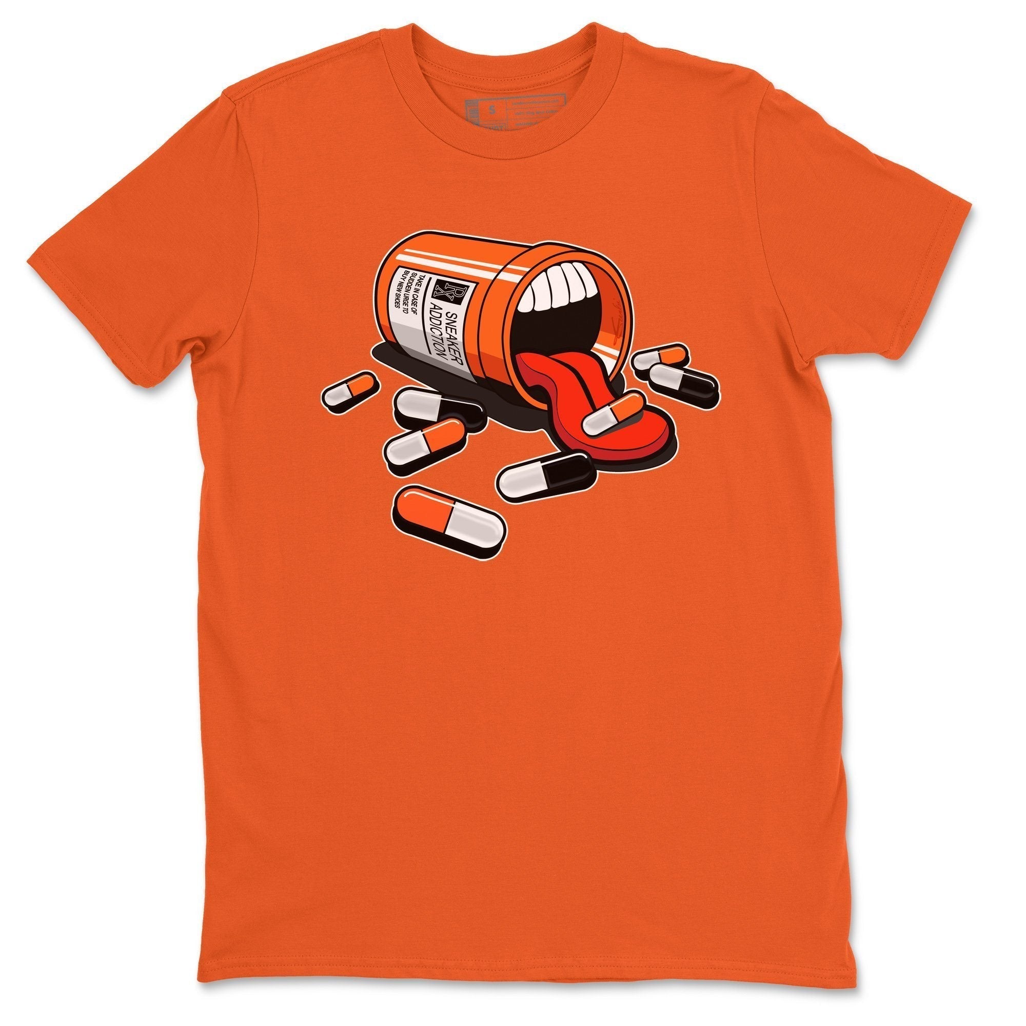 Jordan 1 Electro Orange Sneaker Matching T-Shirt Sneaker Addiction Sneaker Tees Jordan 1 Electro Orange Sneaker Release Tees Crew Neck Tees