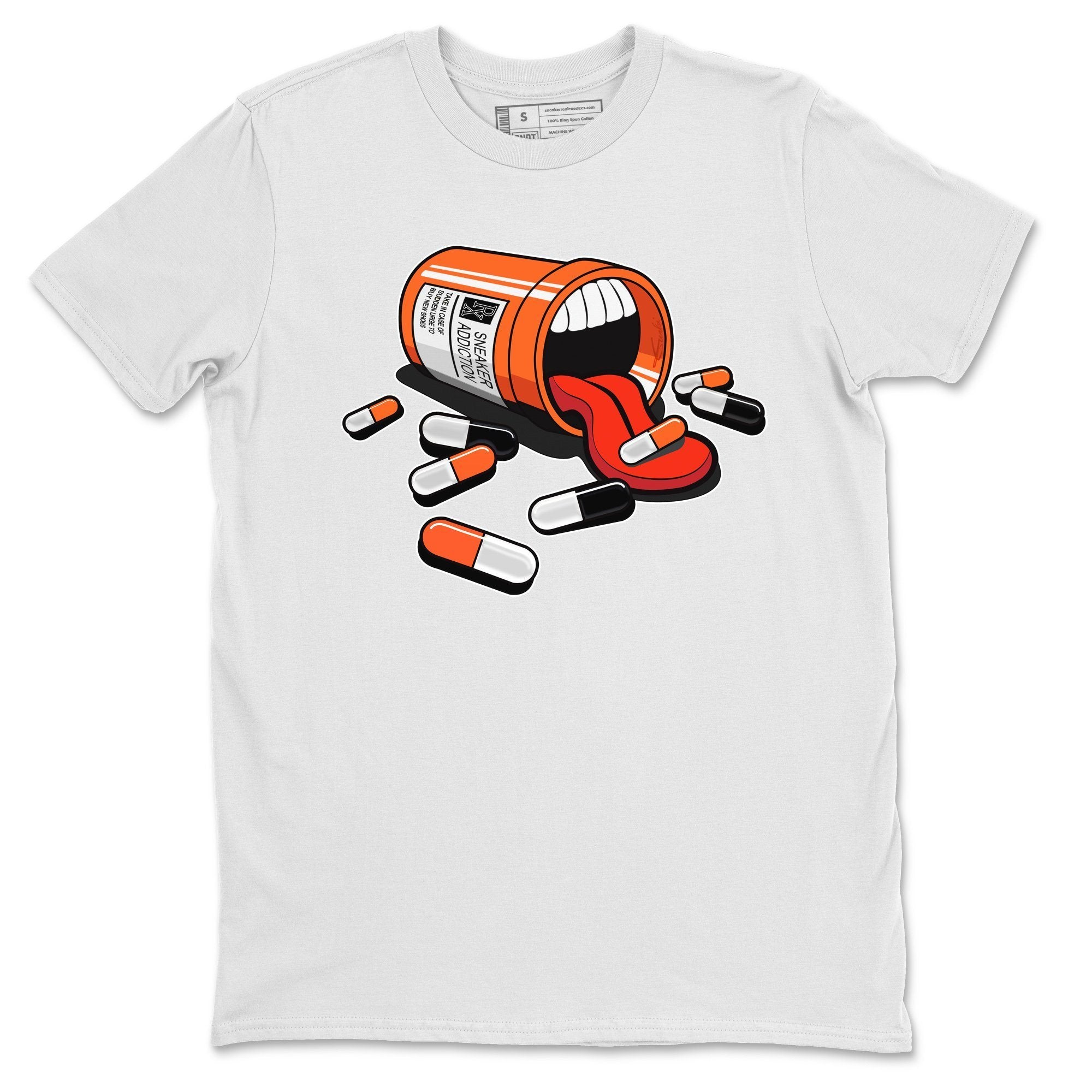 Jordan 1 Electro Orange Sneaker Matching T-Shirt Sneaker Addiction Sneaker Tees Jordan 1 Electro Orange Sneaker Release Tees Crew Neck Tees
