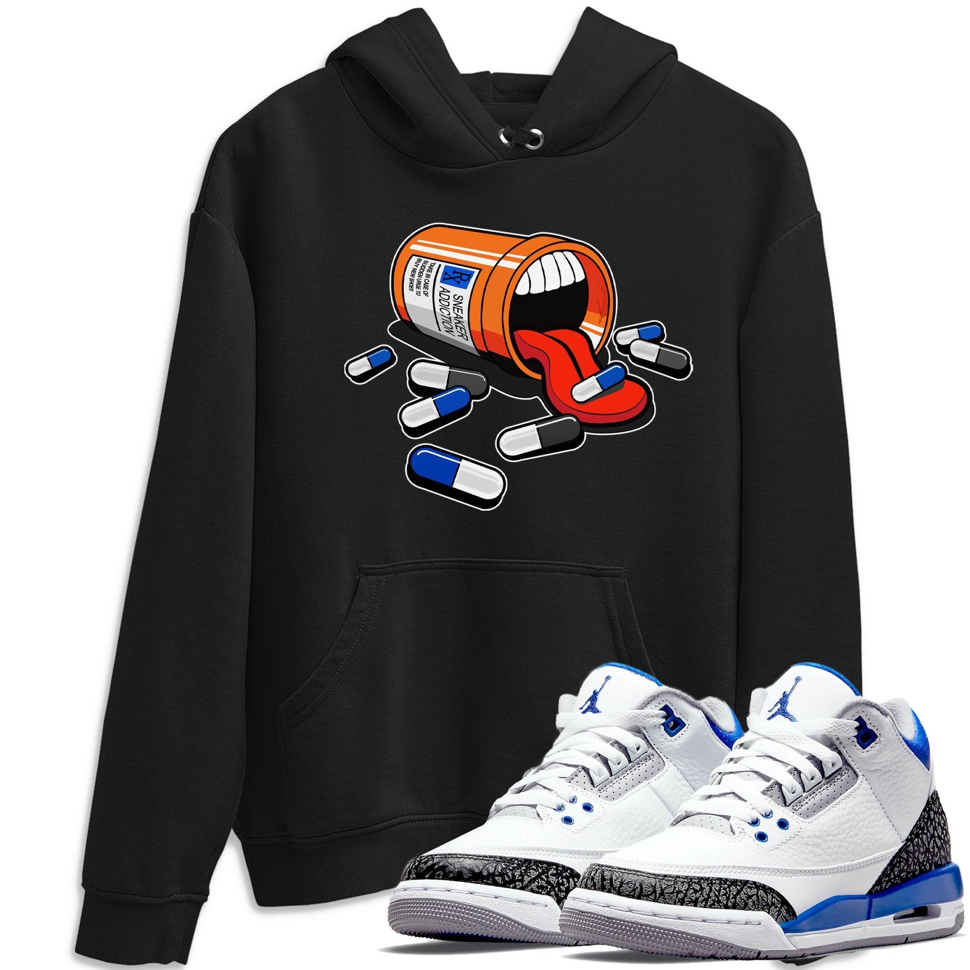Jordan 3 Racer Blue Shirt To Match Jordans Sneaker Addiction Sneaker Tees Jordan 3 Racer Blue Drip Gear Zone Sneaker Matching Clothing Unisex Shirts