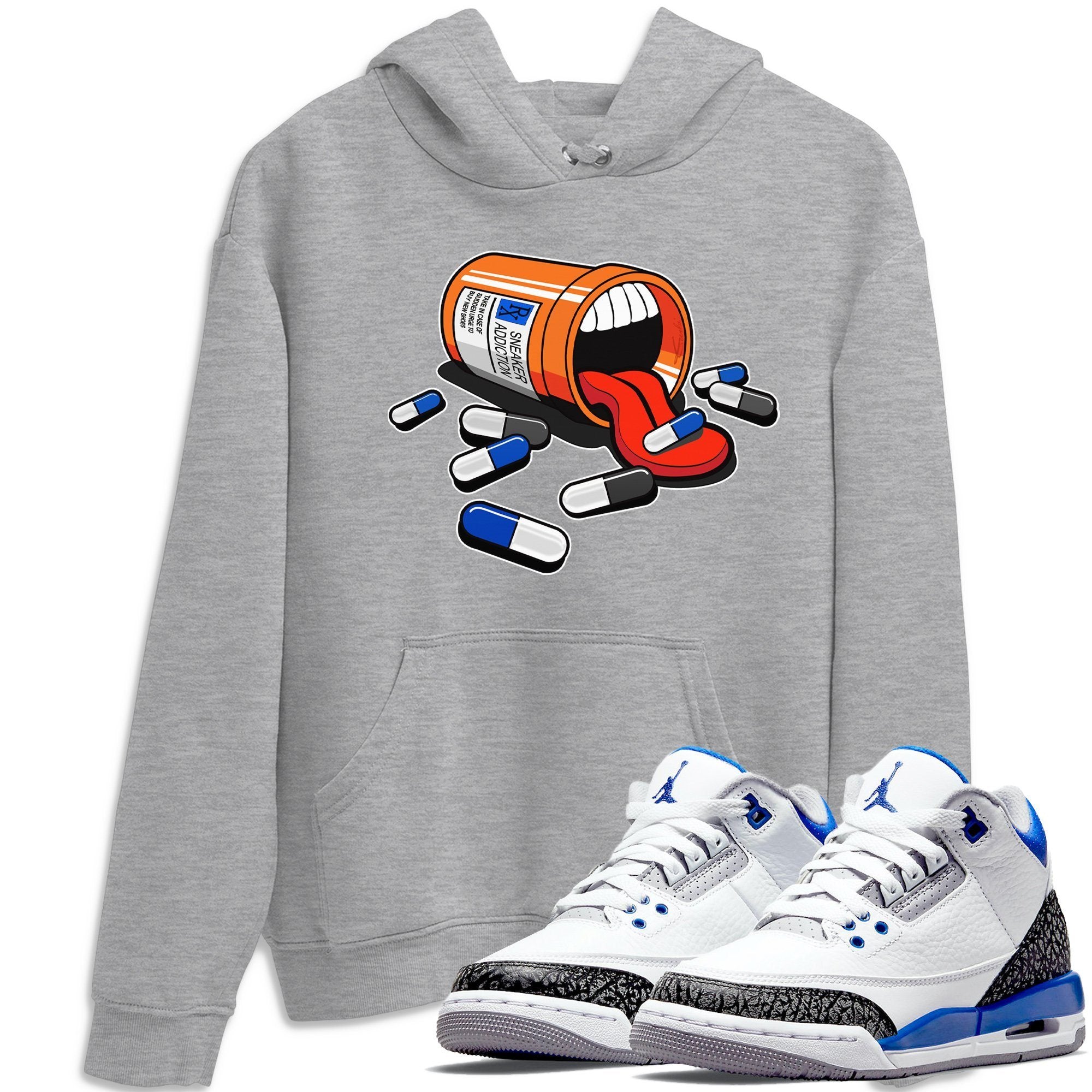 Jordan 3 Racer Blue Shirt To Match Jordans Sneaker Addiction Sneaker Tees Jordan 3 Racer Blue Drip Gear Zone Sneaker Matching Clothing Unisex Shirts