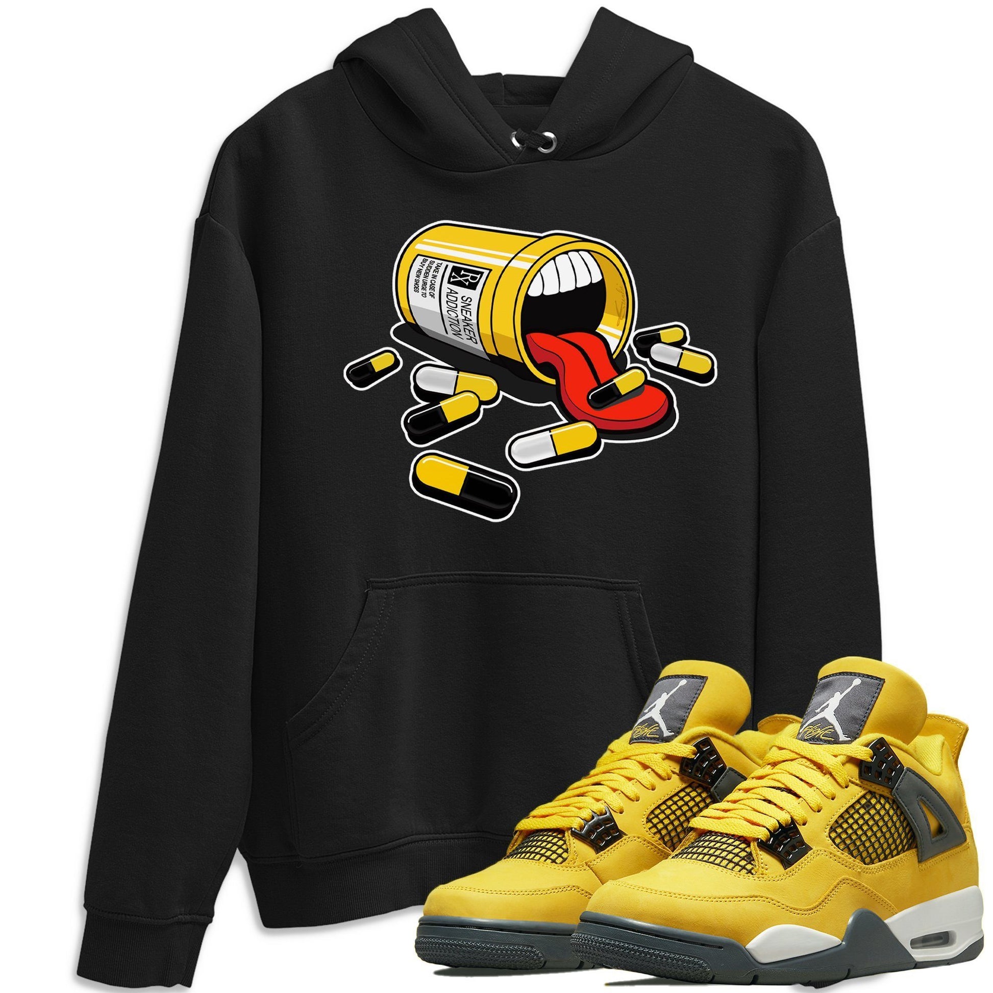Jordan 4 Lightning Shirt To Match Jordans Sneaker Addiction Sneaker Tees Jordan 4 Lightning Drip Gear Zone Sneaker Matching Clothing Unisex Shirts