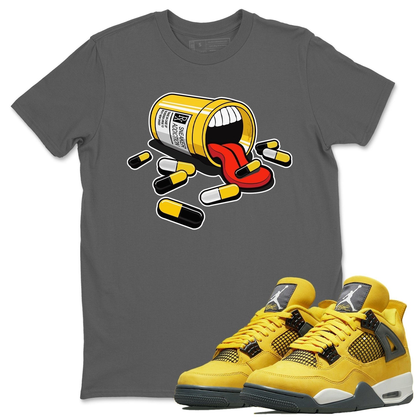 Jordan 4 Lightning Shirt To Match Jordans Sneaker Addiction Sneaker Tees Jordan 4 Lightning Drip Gear Zone Sneaker Matching Clothing Unisex Shirts