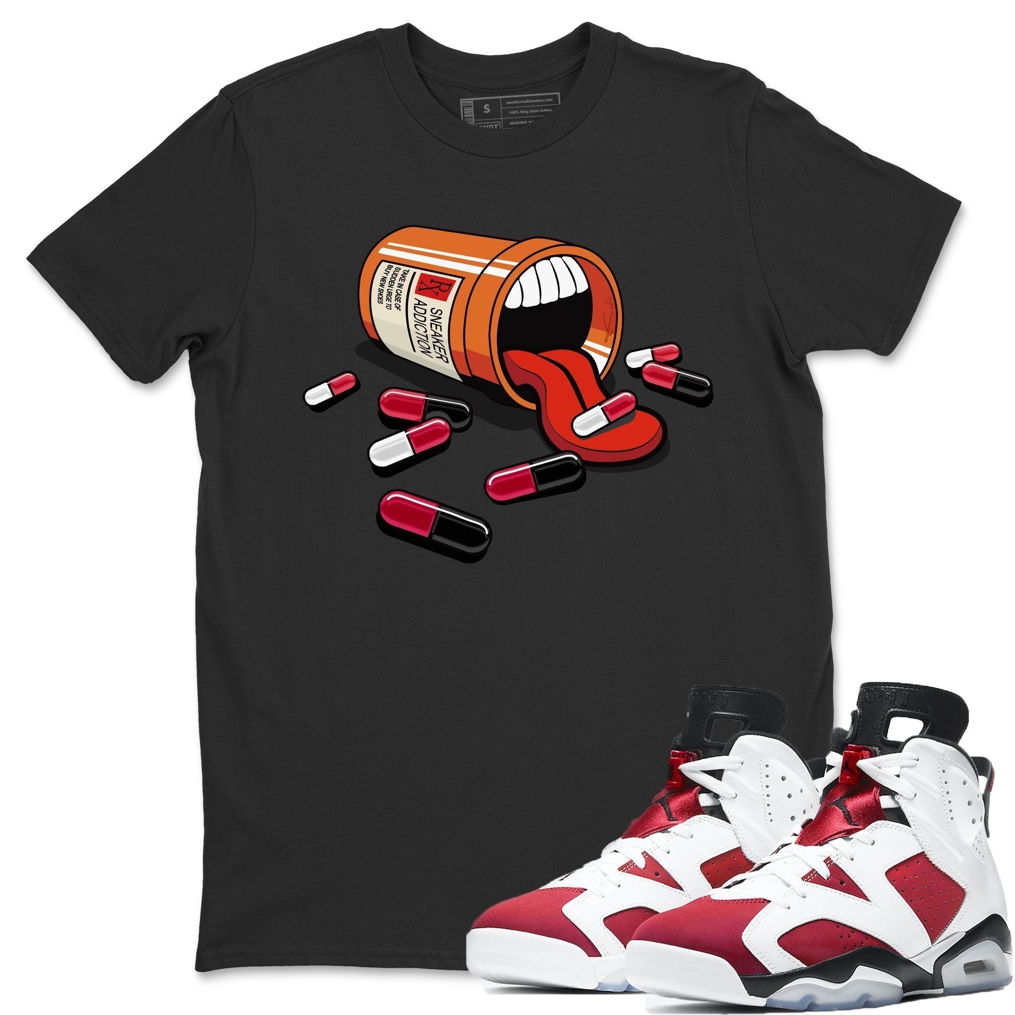 Jordan 6 Carmine Shirt To Match Jordans Sneaker Addiction Sneaker Tees Jordan 6 Carmine Drip Gear Zone Sneaker Matching Clothing Unisex Shirts