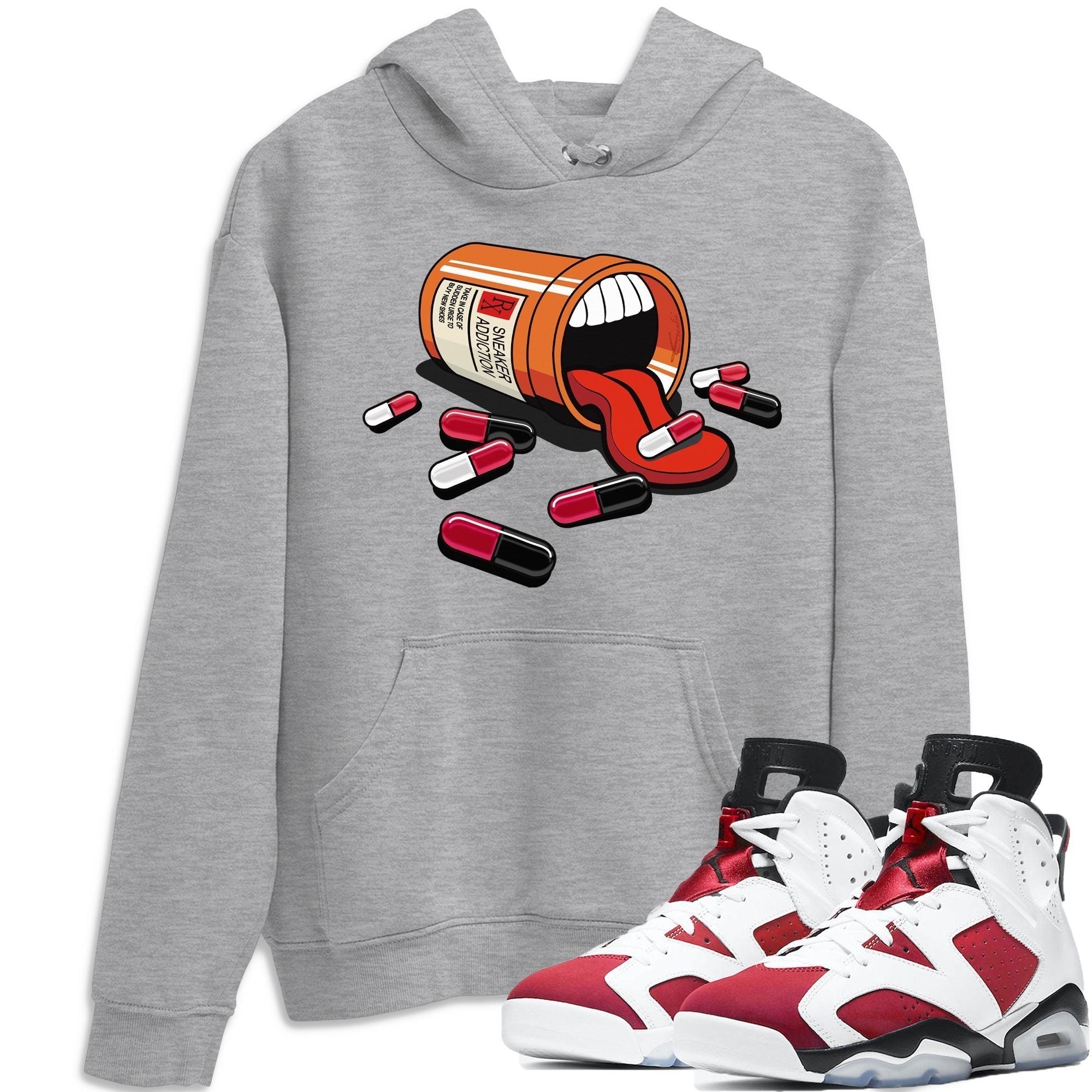 Jordan 6 Carmine Shirt To Match Jordans Sneaker Addiction Sneaker Tees Jordan 6 Carmine Drip Gear Zone Sneaker Matching Clothing Unisex Shirts
