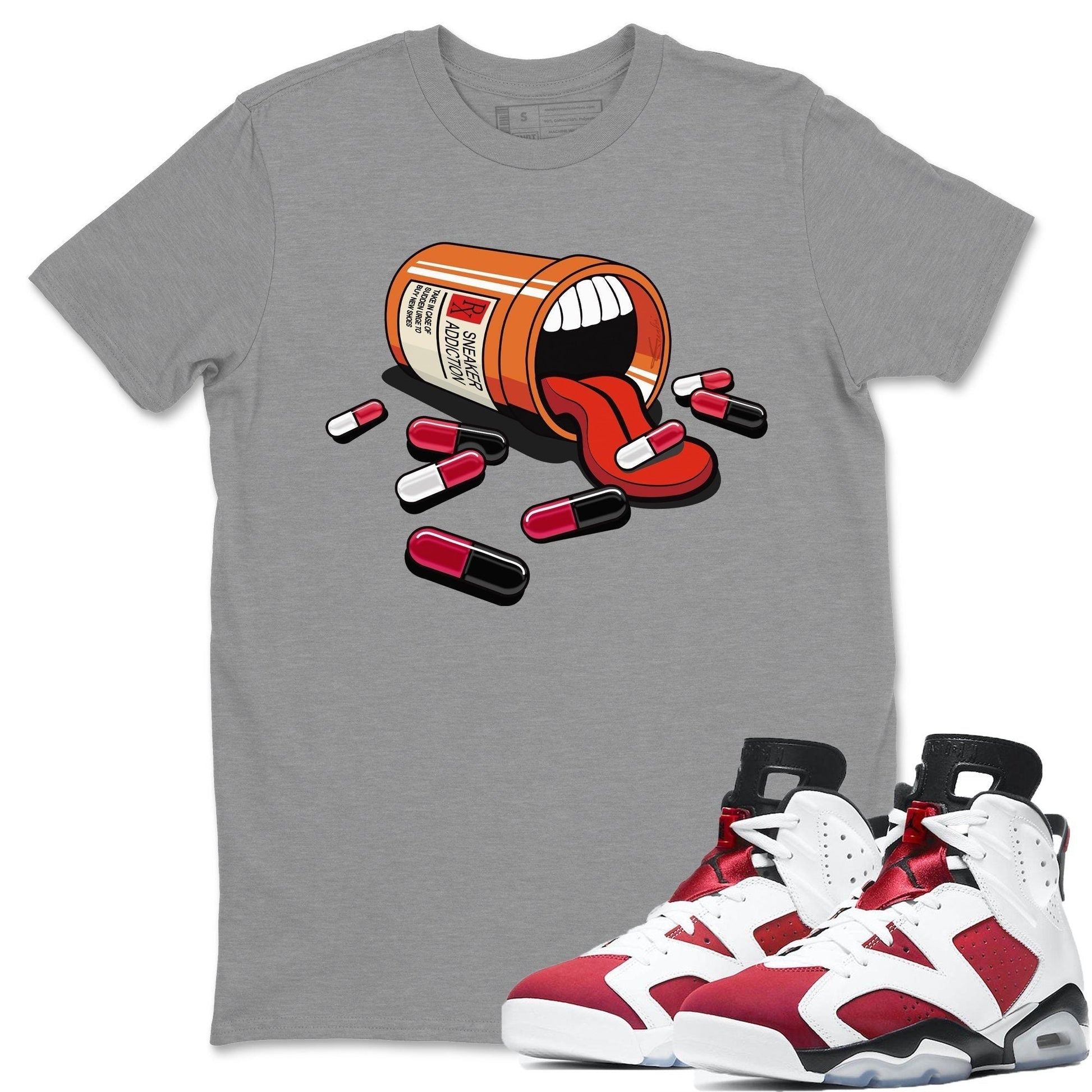 Jordan 6 Carmine Shirt To Match Jordans Sneaker Addiction Sneaker Tees Jordan 6 Carmine Drip Gear Zone Sneaker Matching Clothing Unisex Shirts