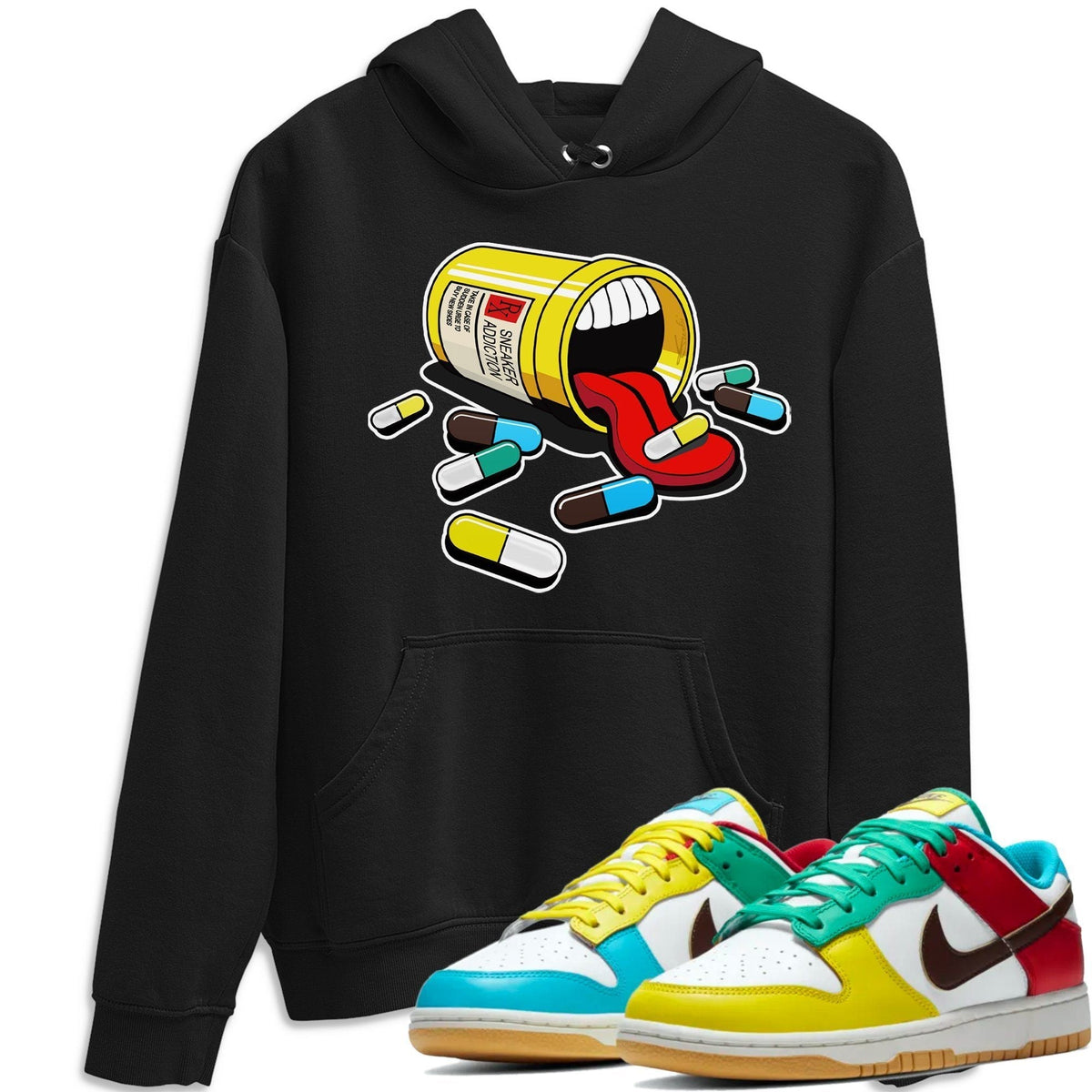 Dunk Free 99 White Sneaker Match Tees Sneaker Addiction Sneaker Tees Dunk Free 99 White Jordan to match sneaker T-Shirt Crew Neck Shirts