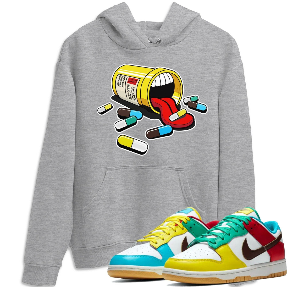 Dunk Free 99 White Sneaker Match Tees Sneaker Addiction Sneaker Tees Dunk Free 99 White Jordan to match sneaker T-Shirt Crew Neck Shirts