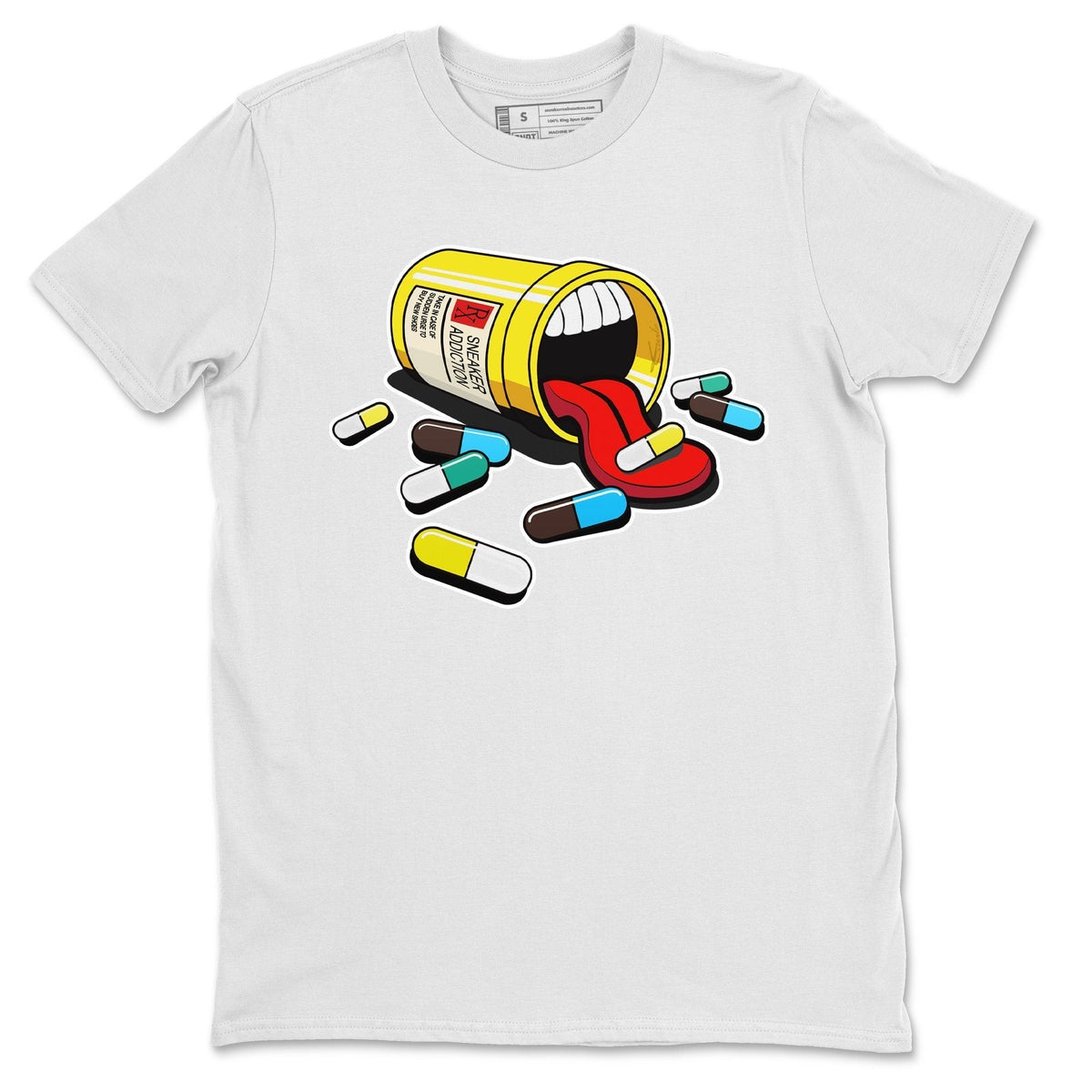 Dunk Free 99 White Sneaker Match Tees Sneaker Addiction Sneaker Tees Dunk Free 99 White Jordan to match sneaker T-Shirt Crew Neck Shirts