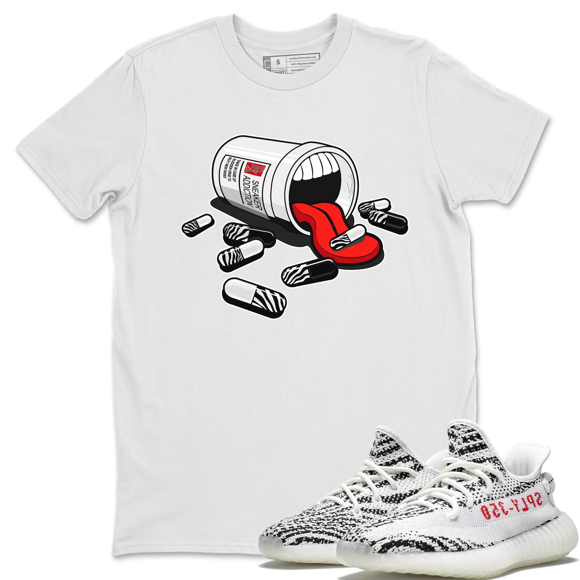 Yeezy 350 Zebra Shirt To Match Jordans Sneaker Addiction Sneaker Tees Yeezy 350 Zebra Drip Gear Zone Sneaker Matching Clothing Unisex Shirts