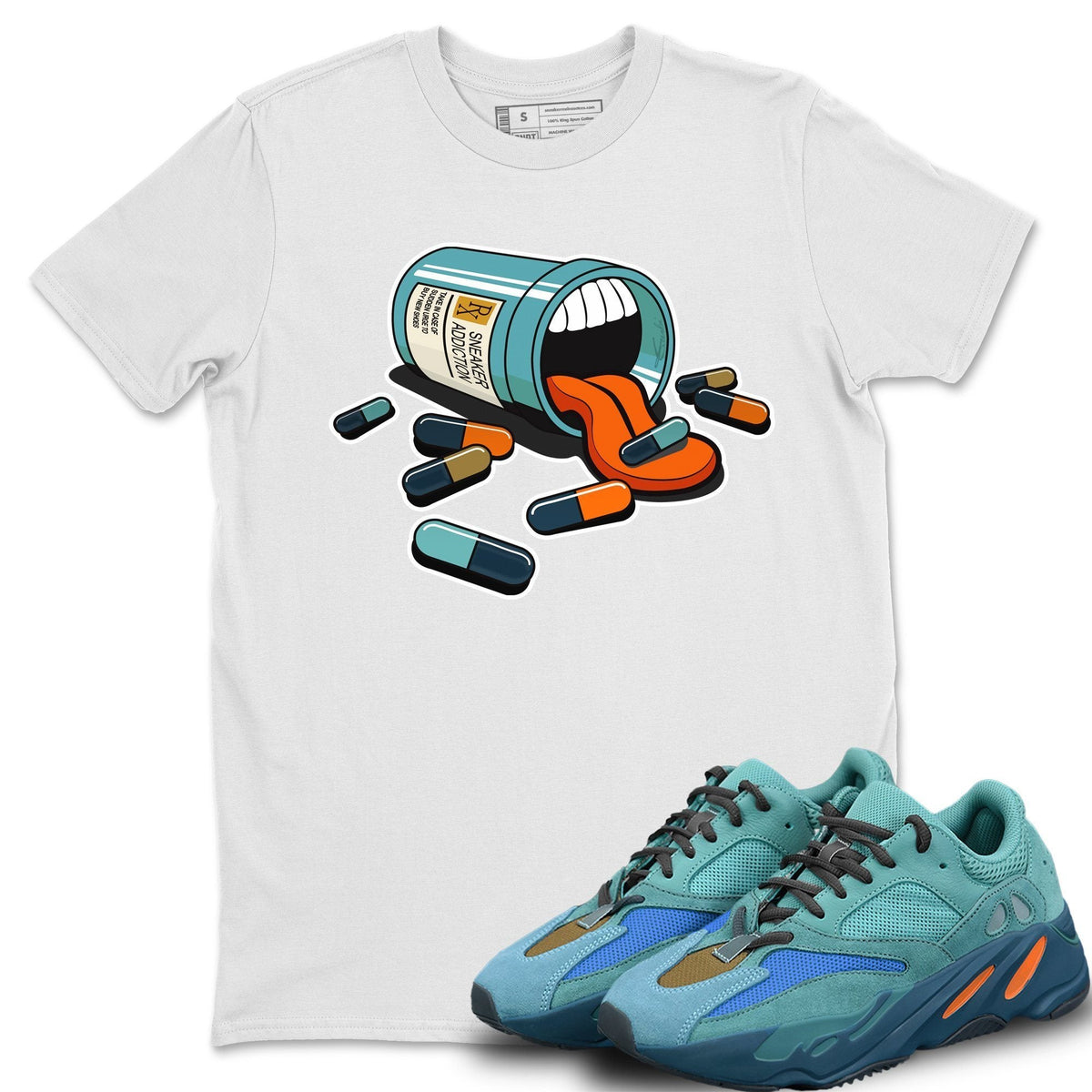 Yeezy 700 Faded Azure Shirt To Match Jordans Sneaker Addiction Sneaker Tees Yeezy 700 Faded Azure Drip Gear Zone Sneaker Matching Clothing Unisex Shirts