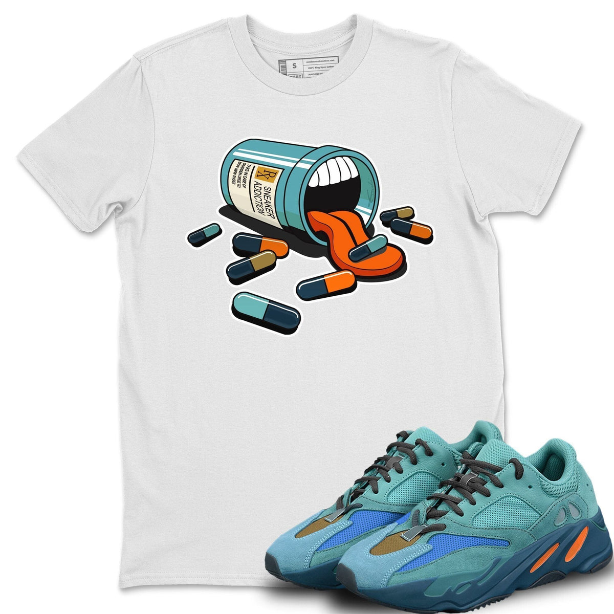 Yeezy 700 Faded Azure Shirt To Match Jordans Sneaker Addiction Sneaker Tees Yeezy 700 Faded Azure Drip Gear Zone Sneaker Matching Clothing Unisex Shirts