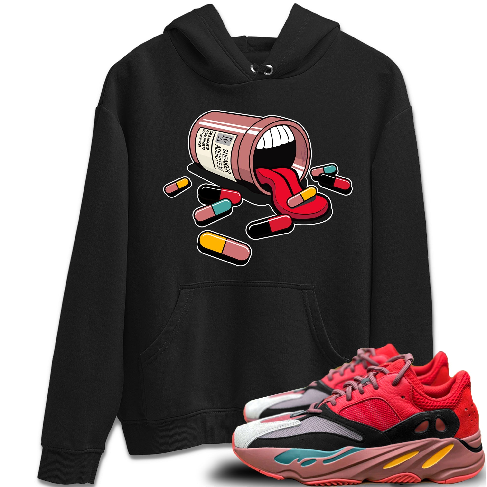 Yeezy 700 Hi-Res Red Shirt To Match Jordans Sneaker Addiction Sneaker Tees Yeezy 700 Hi-Res Red Drip Gear Zone Sneaker Matching Clothing Unisex Shirts