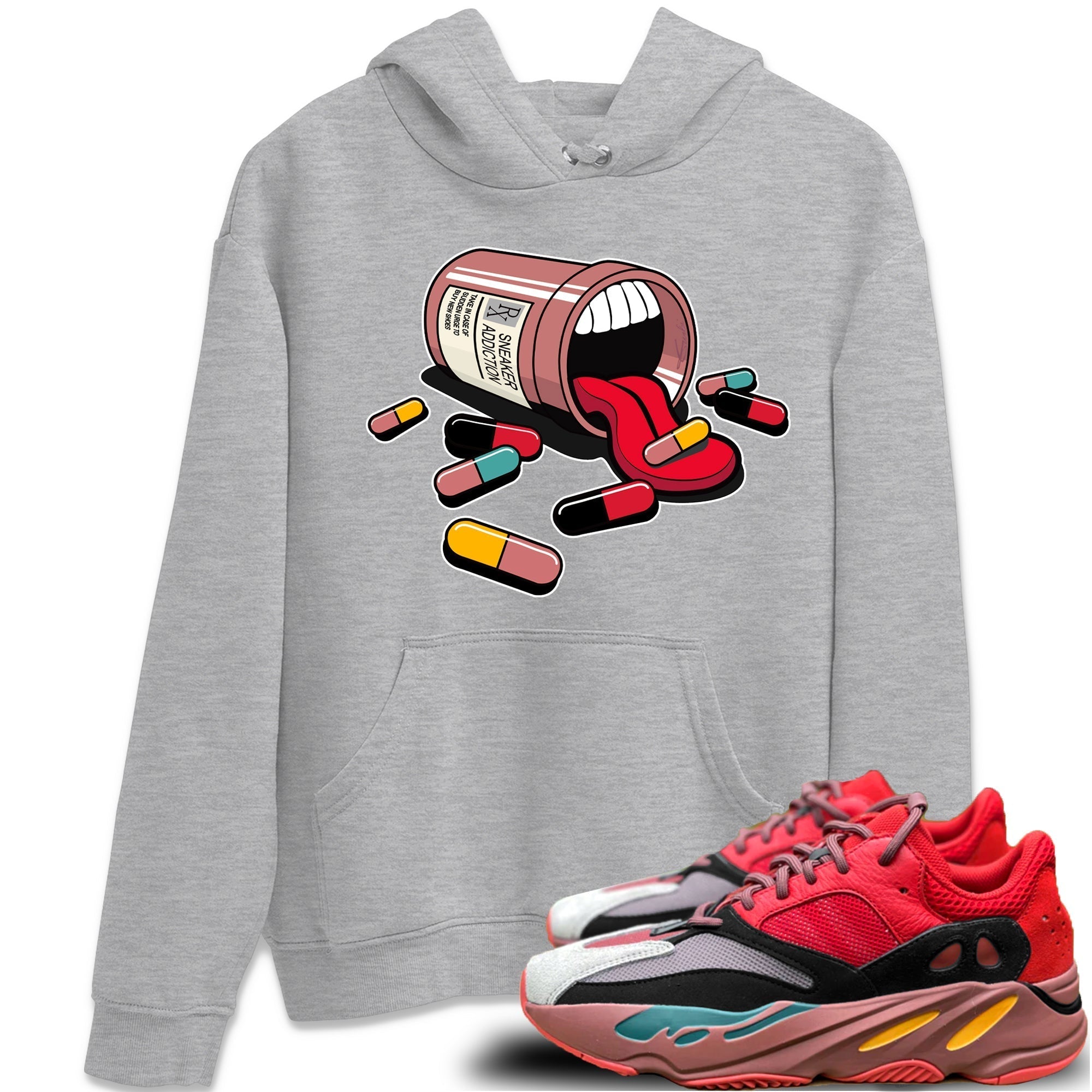 Yeezy 700 Hi-Res Red Shirt To Match Jordans Sneaker Addiction Sneaker Tees Yeezy 700 Hi-Res Red Drip Gear Zone Sneaker Matching Clothing Unisex Shirts