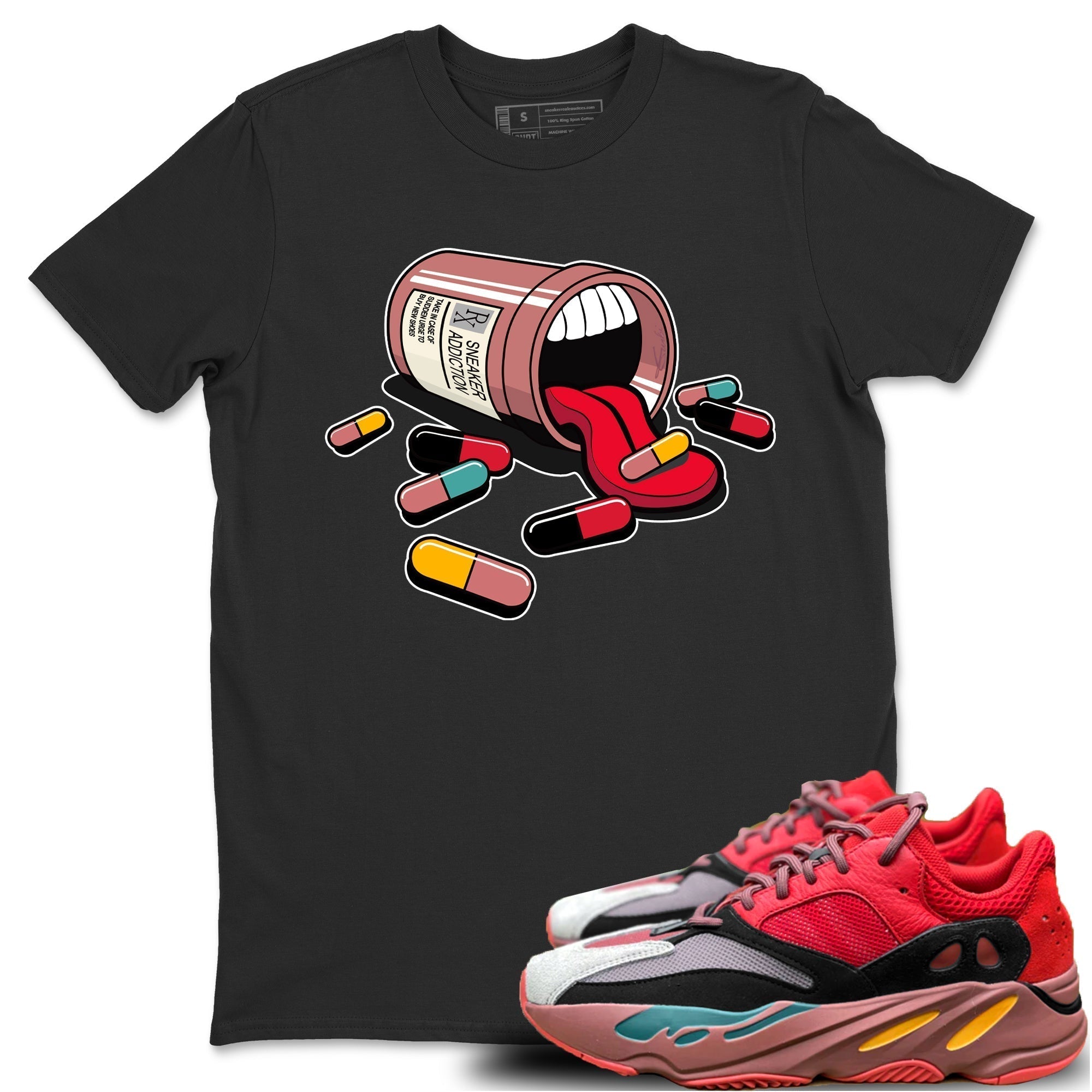 Yeezy 700 Hi-Res Red Shirt To Match Jordans Sneaker Addiction Sneaker Tees Yeezy 700 Hi-Res Red Drip Gear Zone Sneaker Matching Clothing Unisex Shirts
