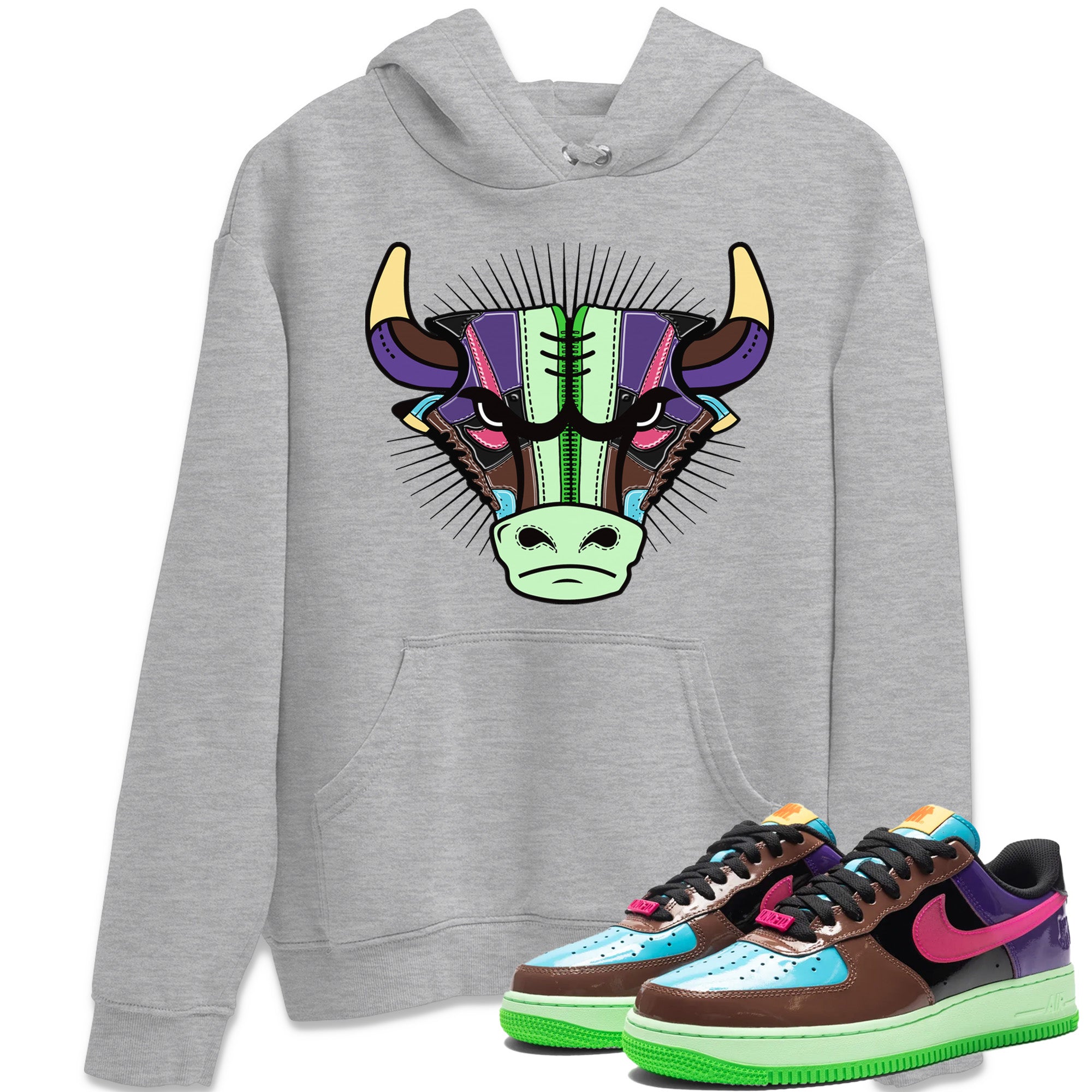 Air Force 1 Undefeated Fauna Brown Sneaker Match Tees Sneaker Bull Head Sneaker Tees Air Force 1 Undefeated Fauna Brown Jordan to match sneaker T-Shirt Crew Neck Shirts