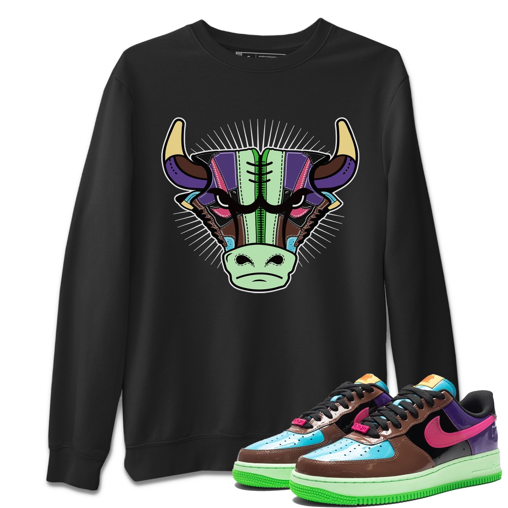 Air Force 1 Undefeated Fauna Brown Sneaker Match Tees Sneaker Bull Head Sneaker Tees Air Force 1 Undefeated Fauna Brown Jordan to match sneaker T-Shirt Crew Neck Shirts