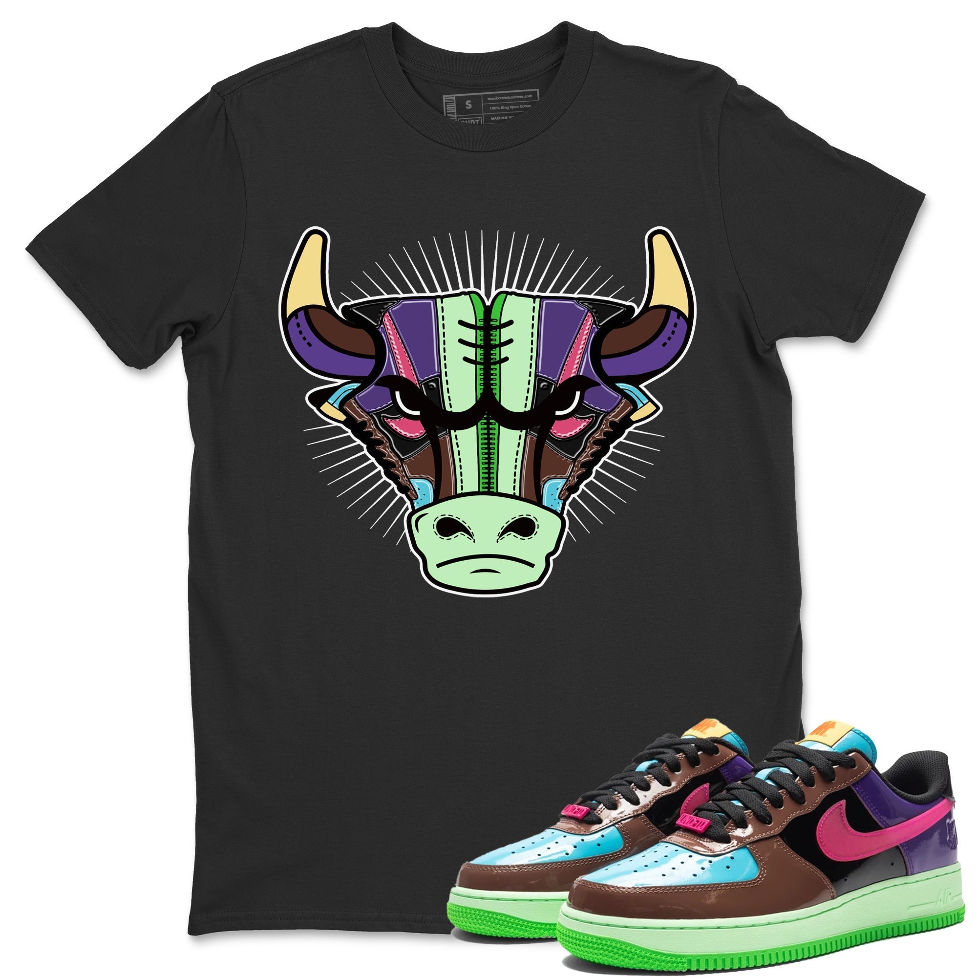 Air Force 1 Undefeated Fauna Brown Sneaker Match Tees Sneaker Bull Head Sneaker Tees Air Force 1 Undefeated Fauna Brown Jordan to match sneaker T-Shirt Crew Neck Shirts