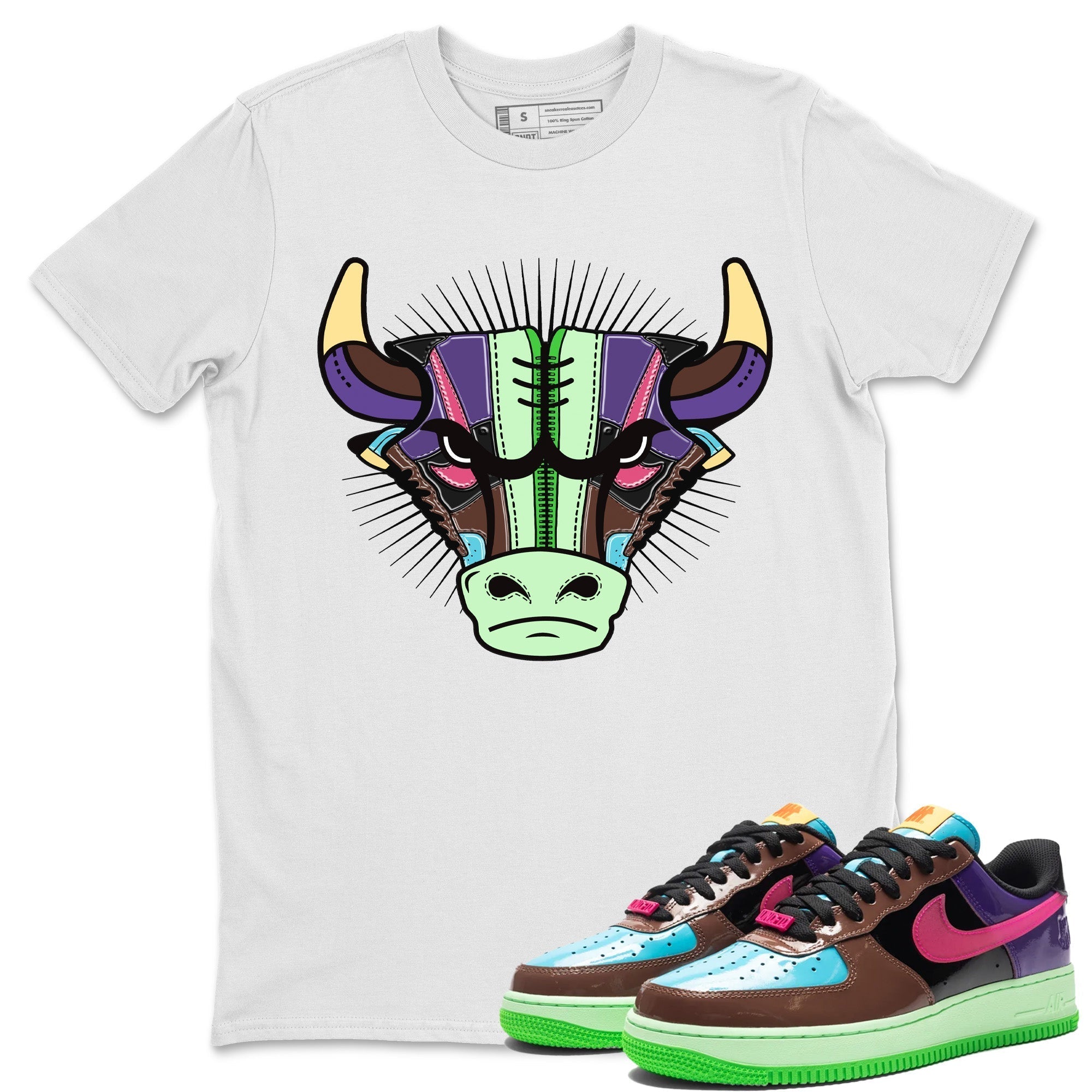 Air Force 1 Undefeated Fauna Brown Sneaker Match Tees Sneaker Bull Head Sneaker Tees Air Force 1 Undefeated Fauna Brown Jordan to match sneaker T-Shirt Crew Neck Shirts