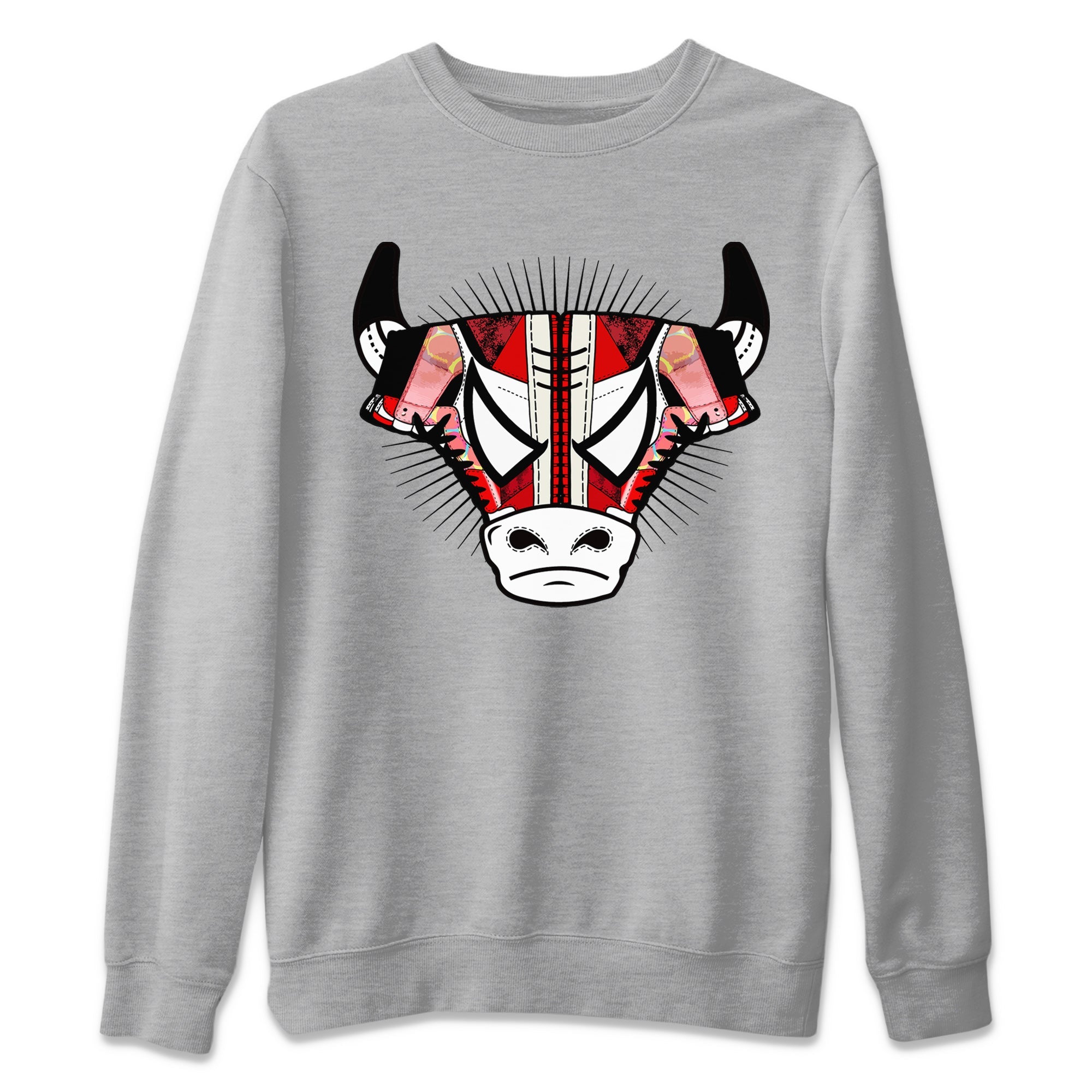 Air Jordan 1 Spider Man Sneaker Match Tees Sneaker Bull Head Sneaker Release Tees AJ1 Spider Man Sneaker Release Tees Unisex Shirts Heather Grey 2