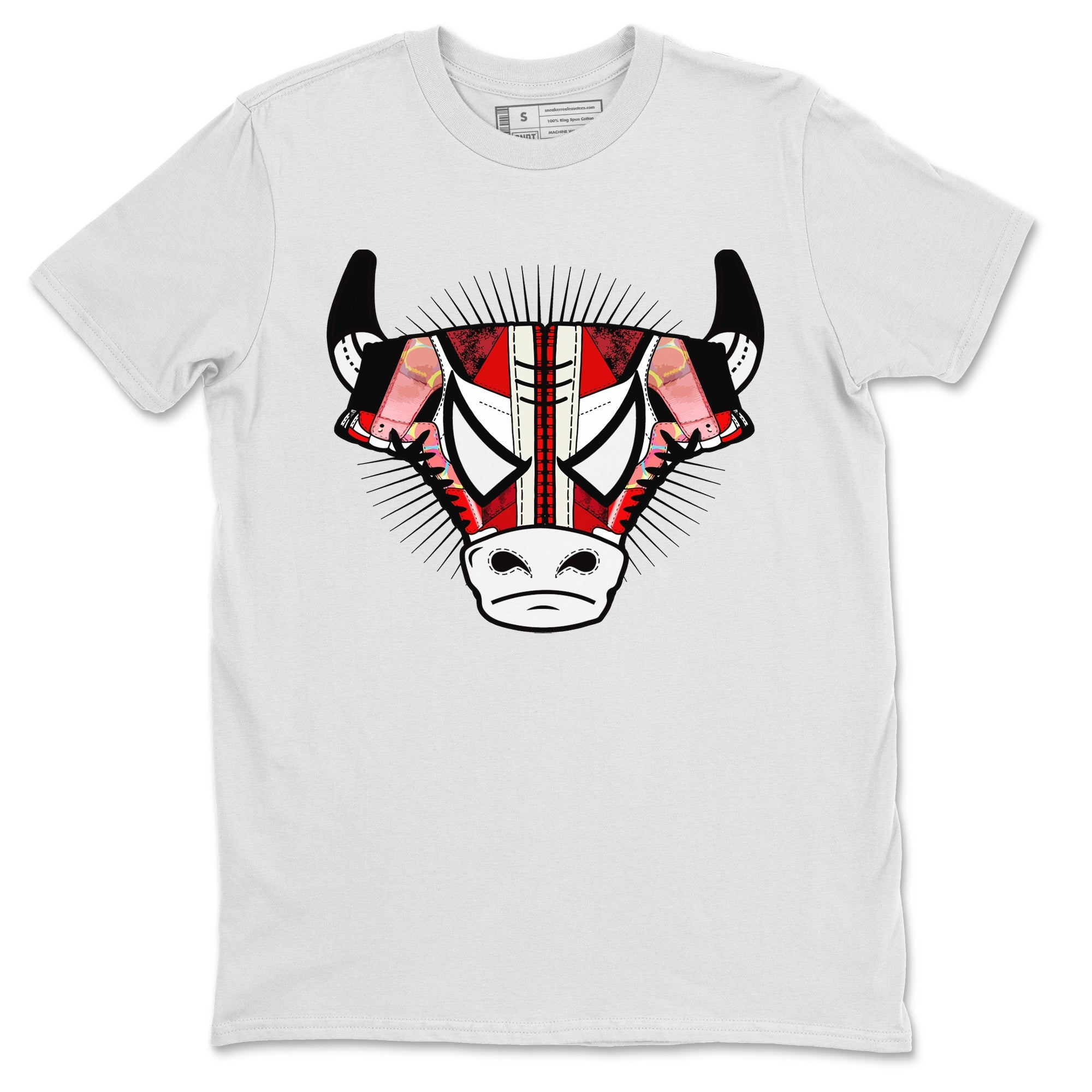 Air Jordan 1 Spider Man Sneaker Match Tees Sneaker Bull Head Sneaker Release Tees AJ1 Spider Man Sneaker Release Tees Unisex Shirts White 2